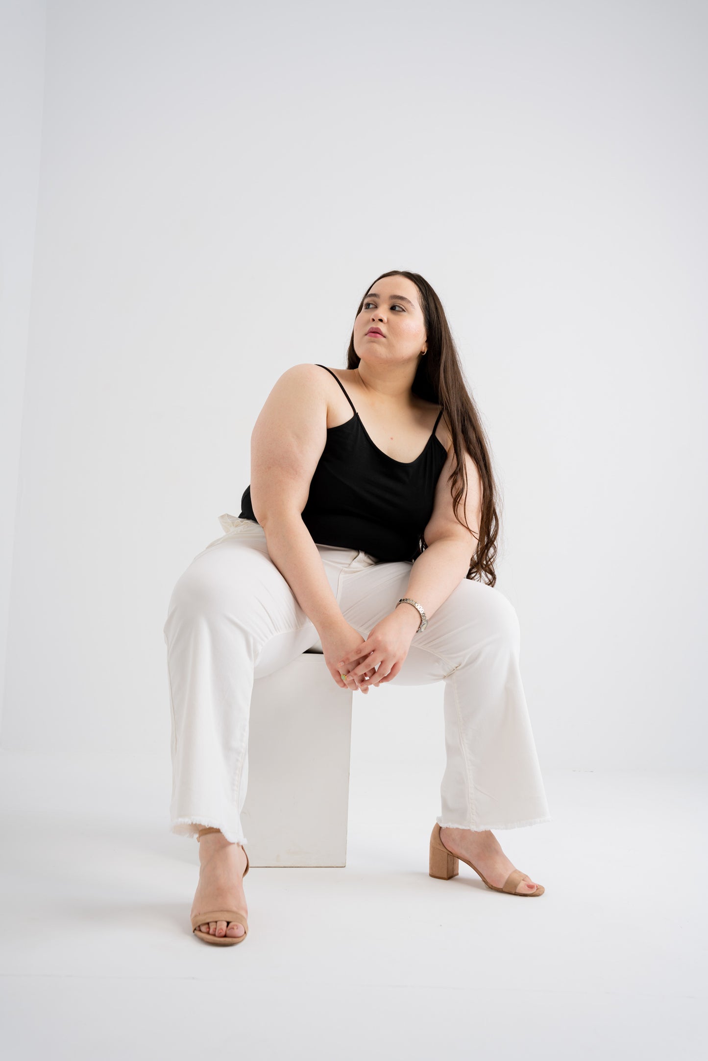 White Wide Leg Plus Size Jeans - Hustle N Holla