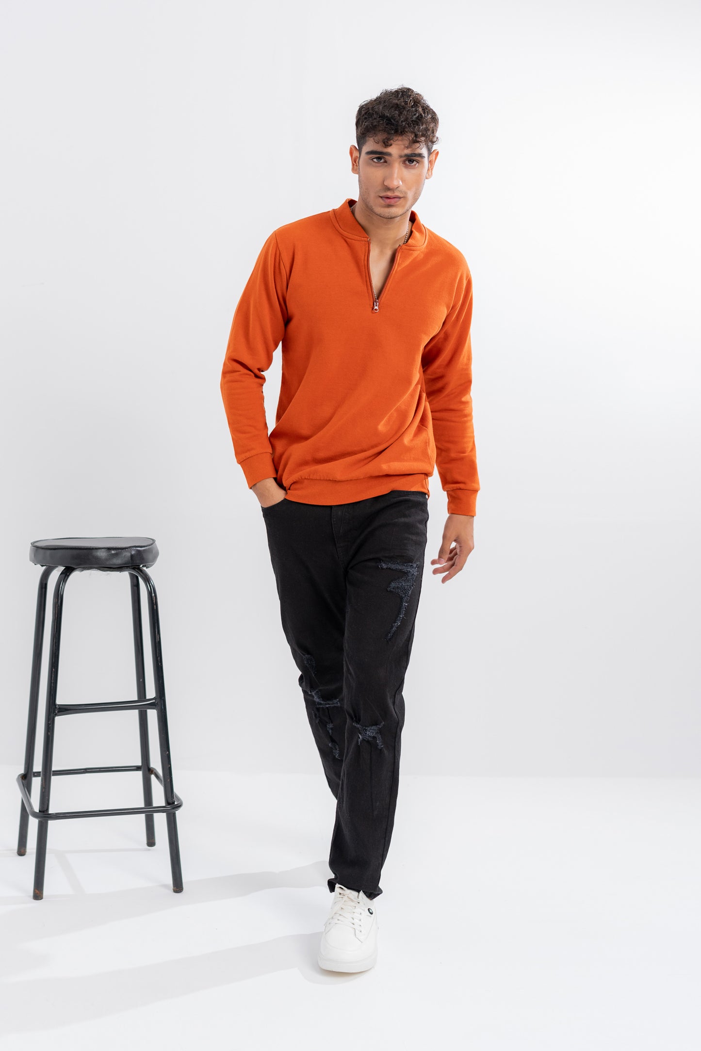 Deep Orange Sweatshirt