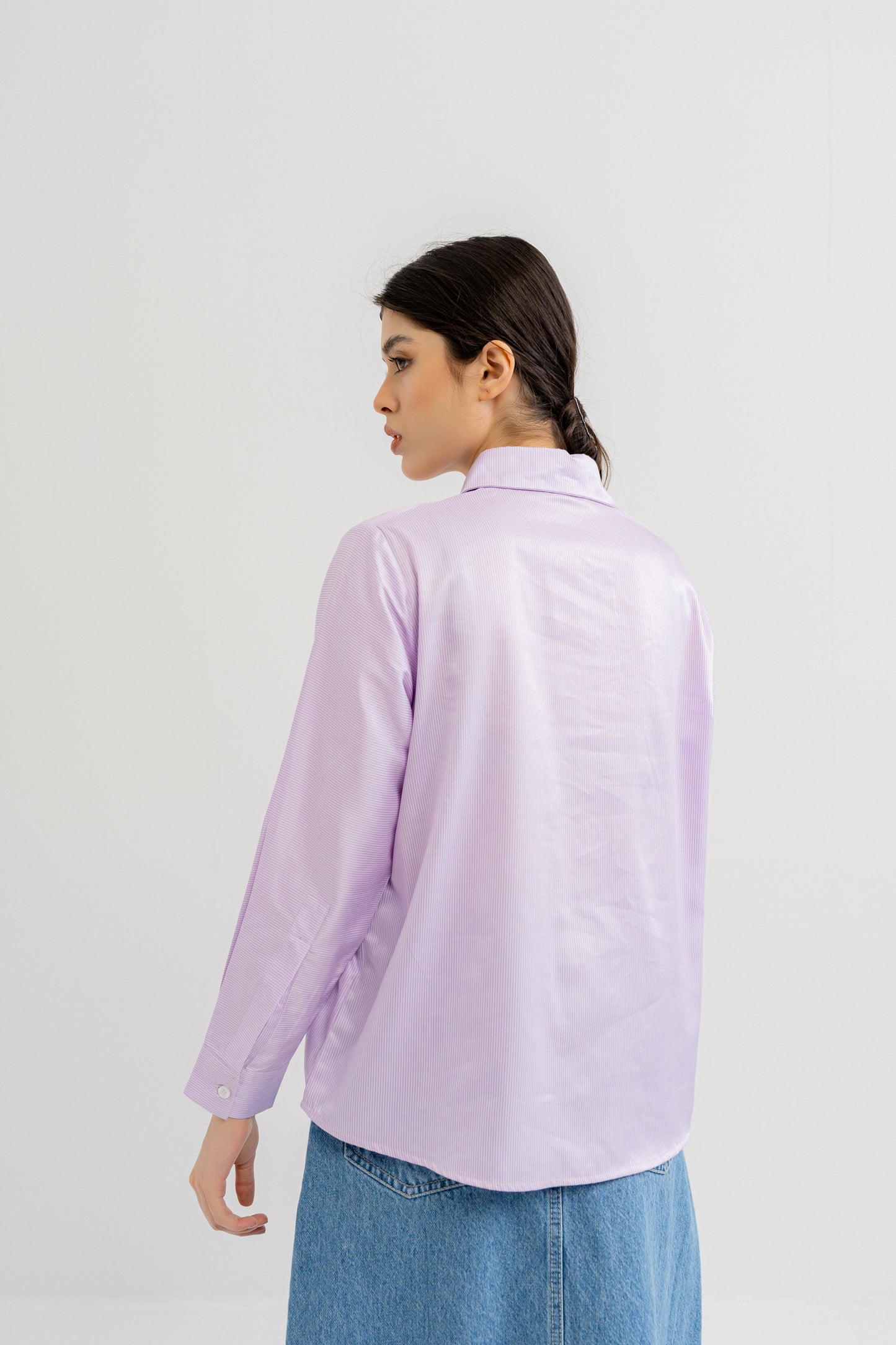 Lilac Button-down Shirt