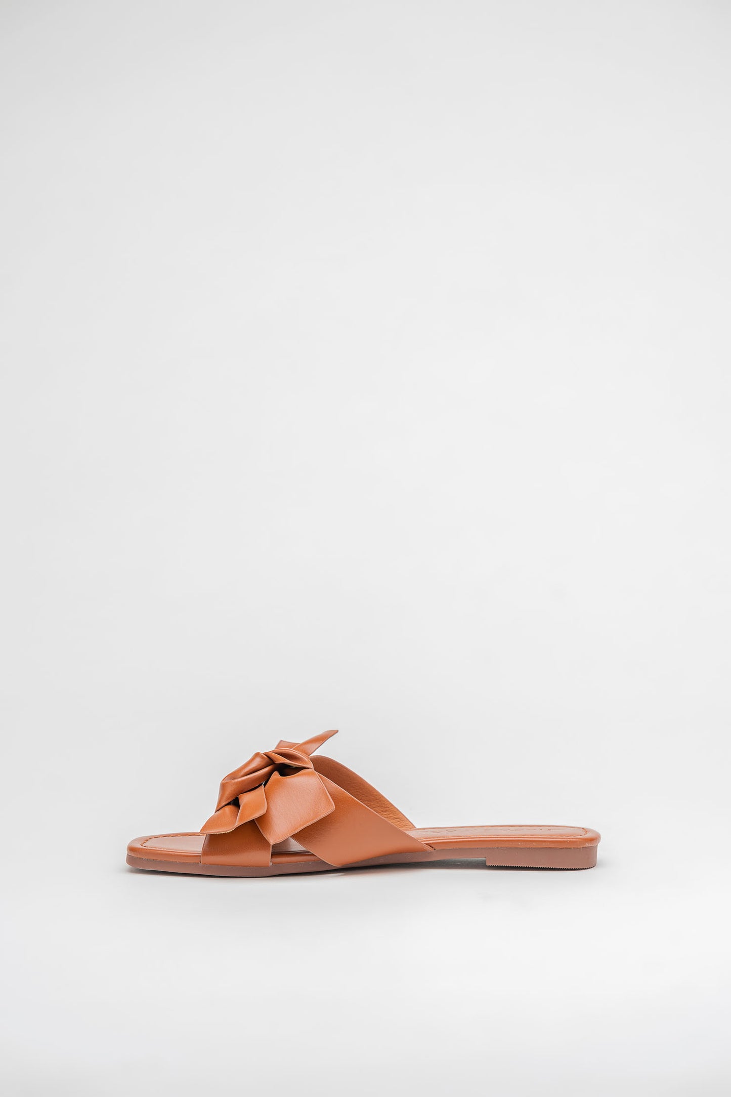 Brown Bow-Knot Detail Flats