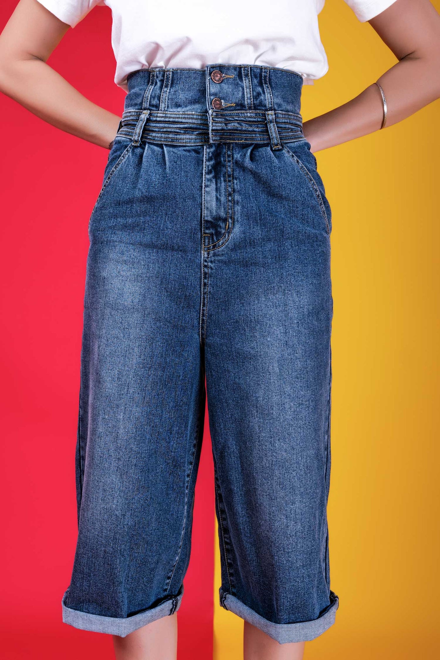 Cambria Dark Wash Denim shorts