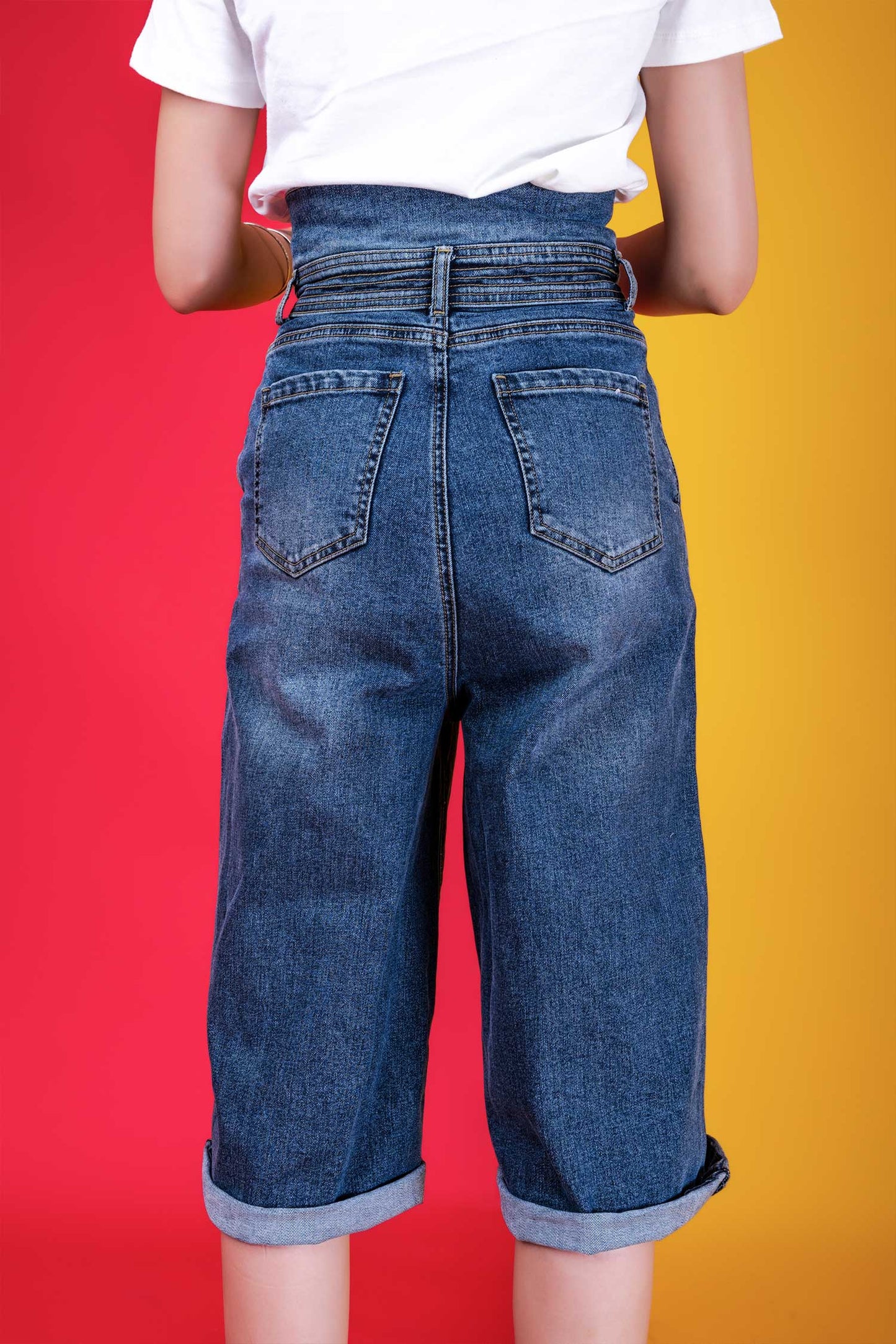 Cambria Dark Wash Denim shorts in pakistan