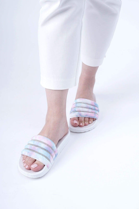White Lsabelle Flats - Hustle N Holla