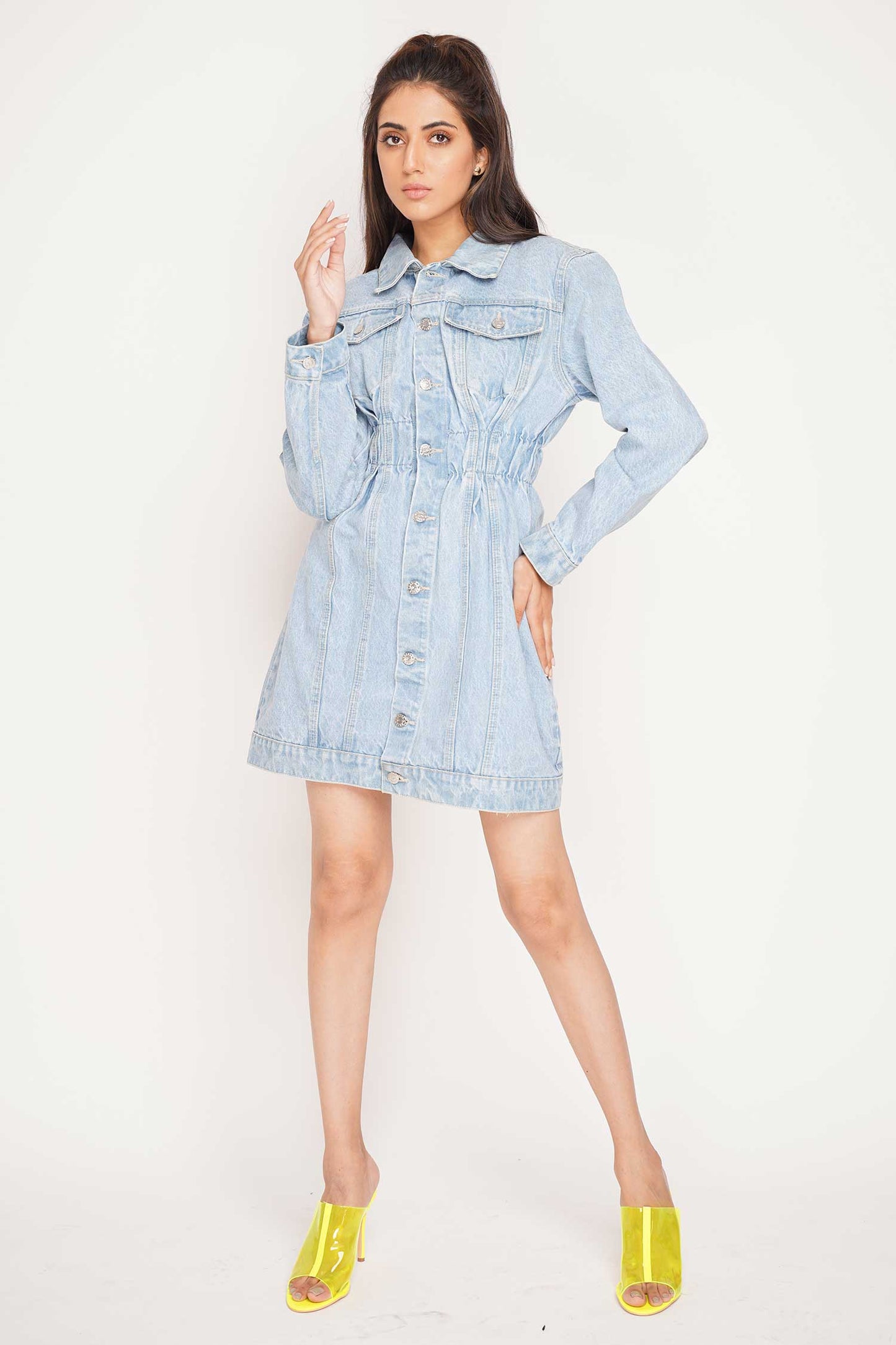 HNH Madonna Denim Dress - Hustle N Holla