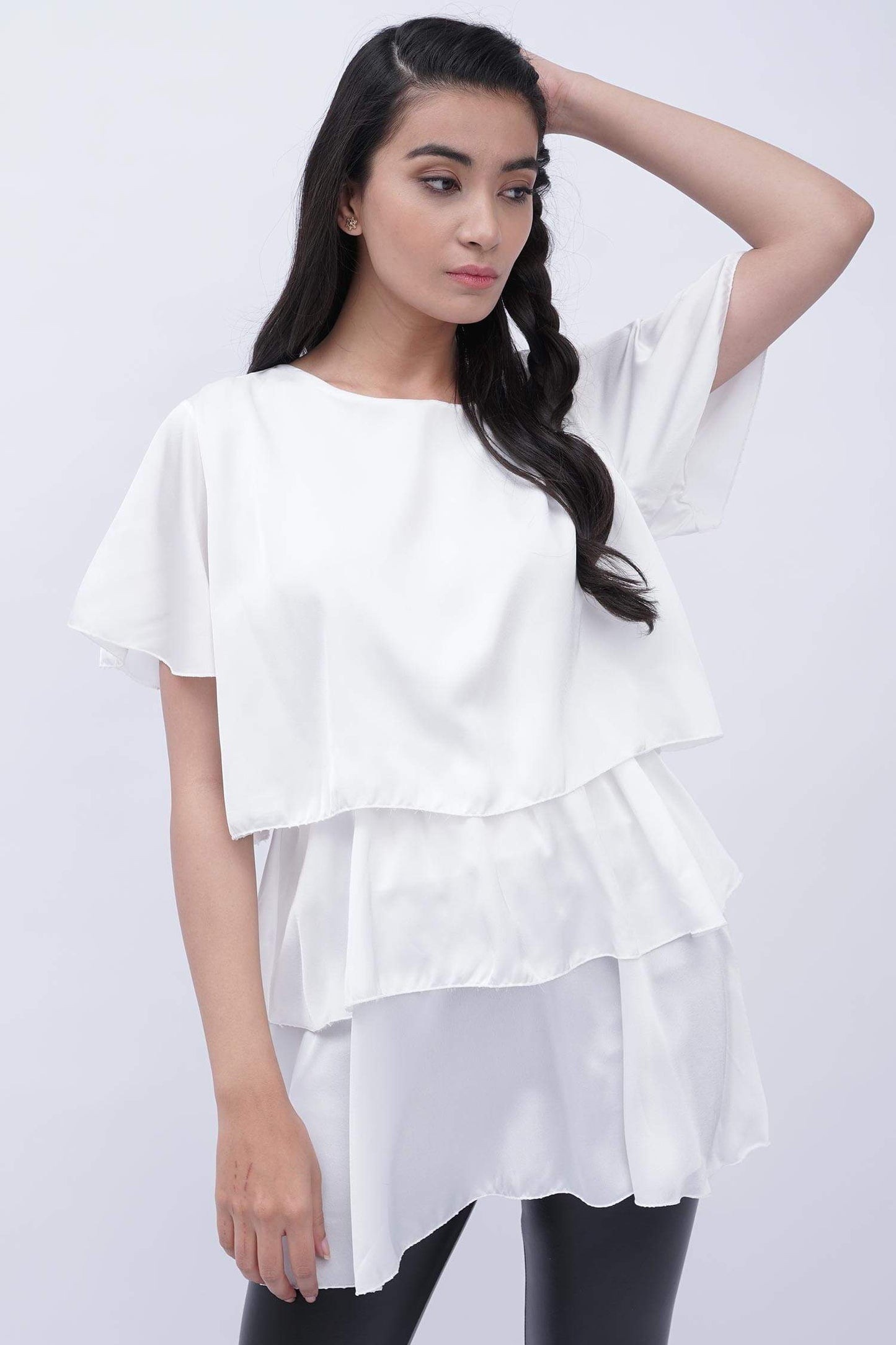 HNH White Vivian Top - Hustle N Holla