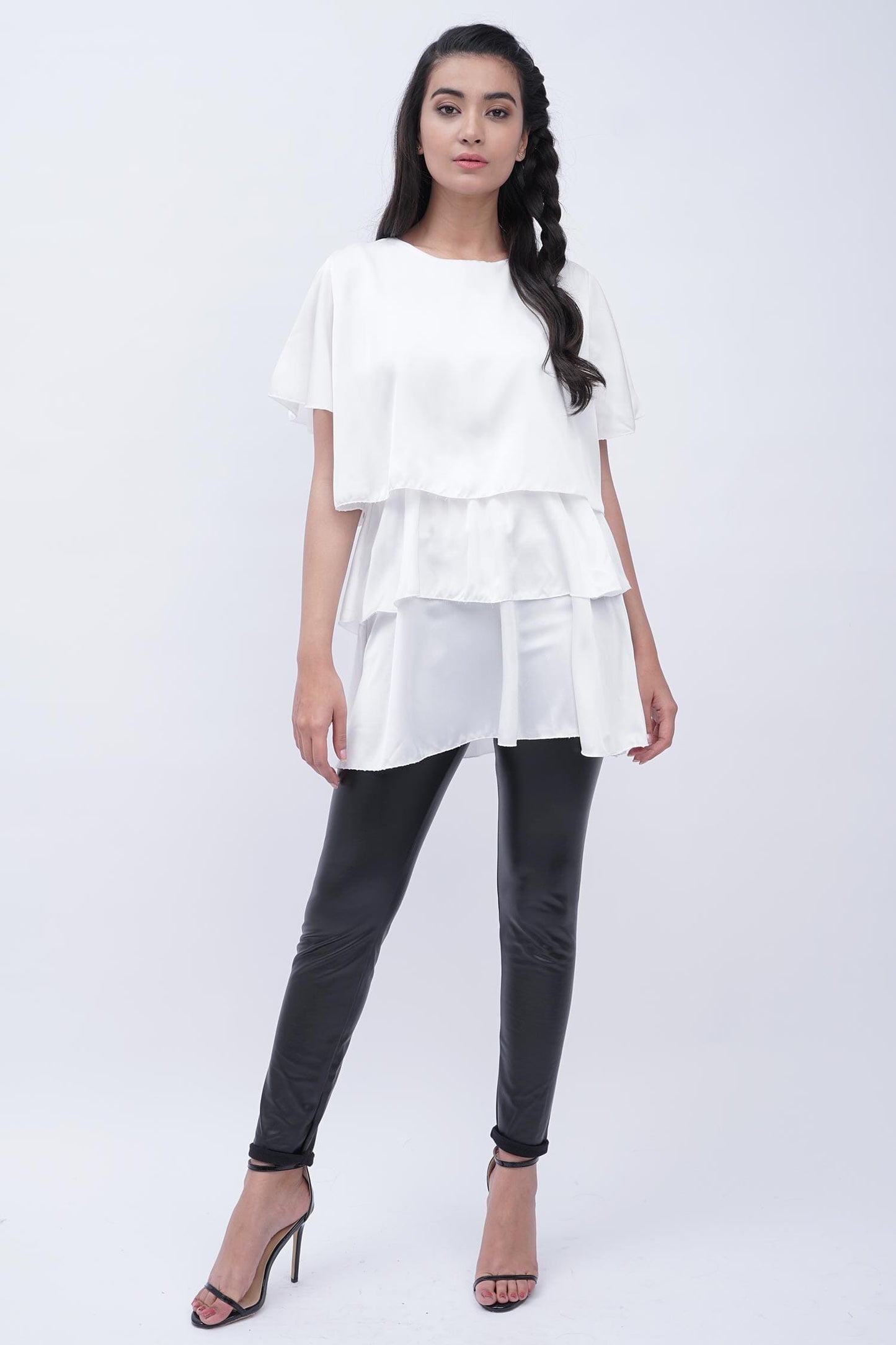 HNH White Vivian Top - Hustle N Holla