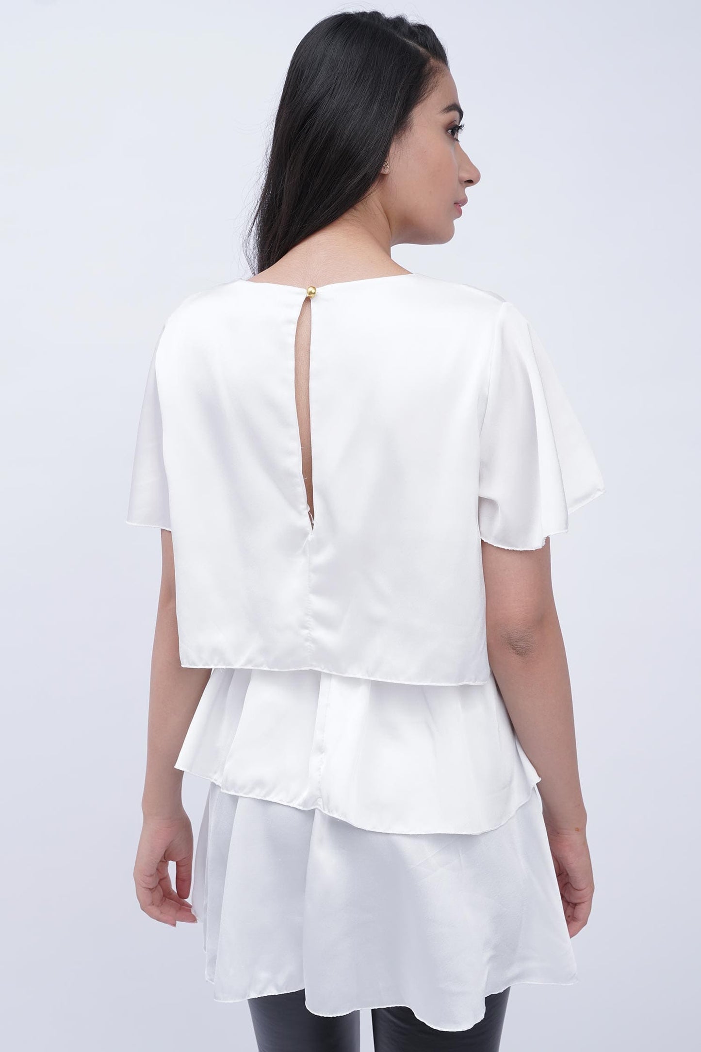 HNH White Vivian Top - Hustle N Holla
