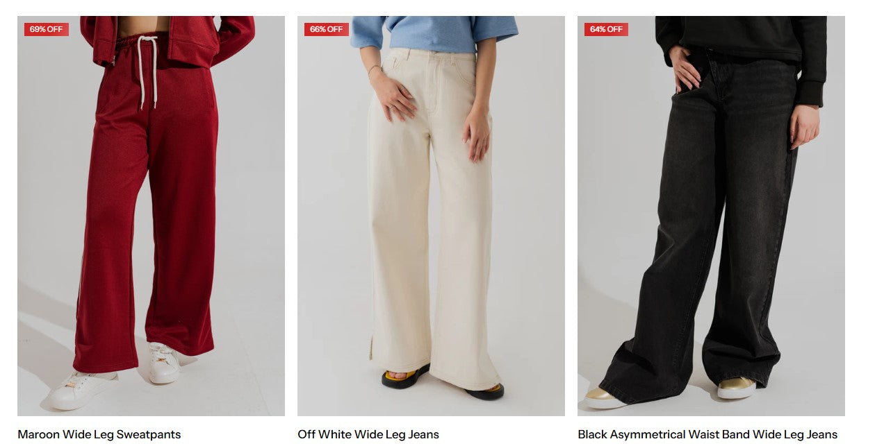 wide leg trousers