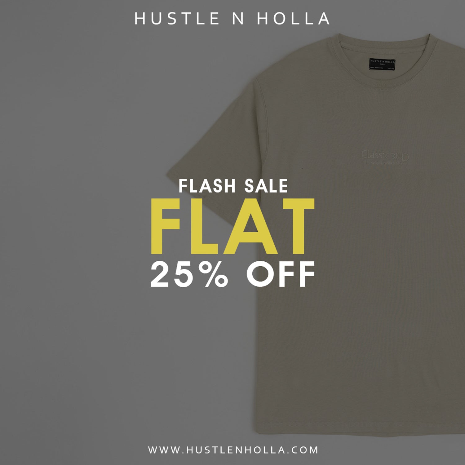 Men Flash Sale Flat 25% OFF