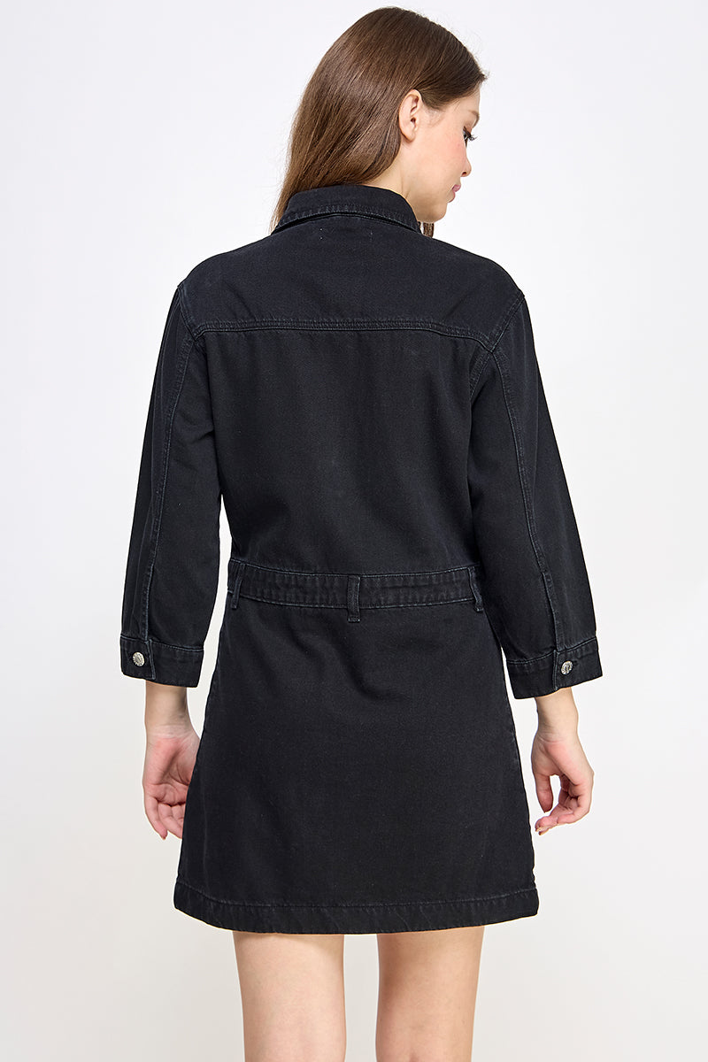 Kayla Denim Dress - Hustle N Holla