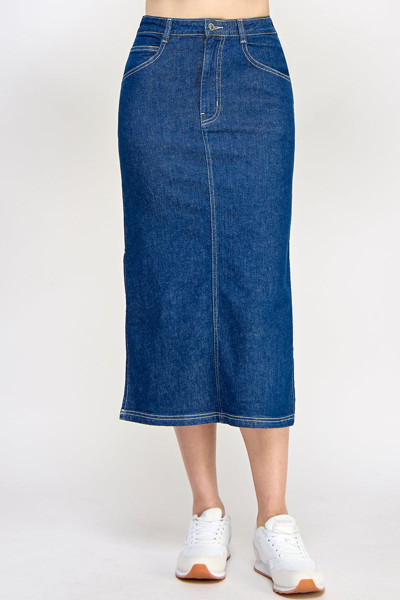Natalie Denim Skirt - Hustle N Holla