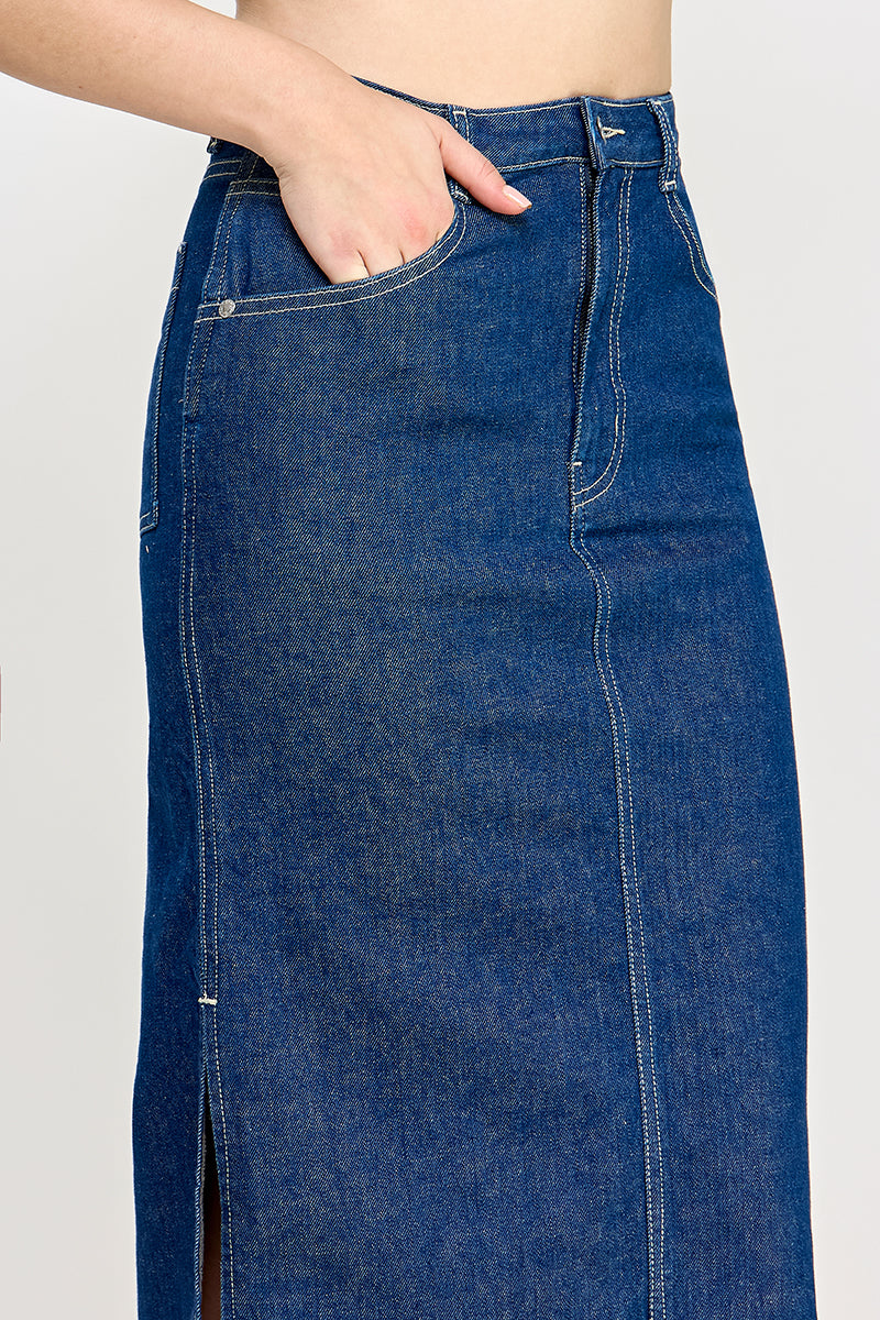 Natalie Denim Skirt - Hustle N Holla