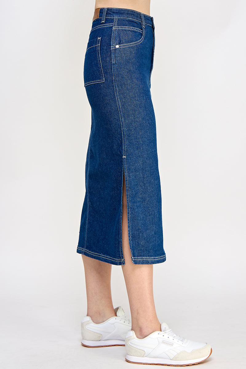 Natalie Denim Skirt - Hustle N Holla