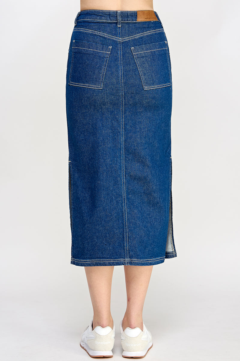 Natalie Denim Skirt - Hustle N Holla