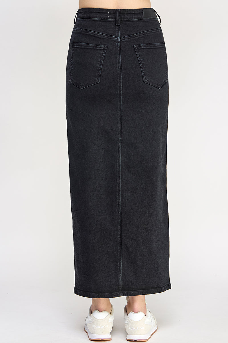 Black Denim Skirt - Hustle N Holla