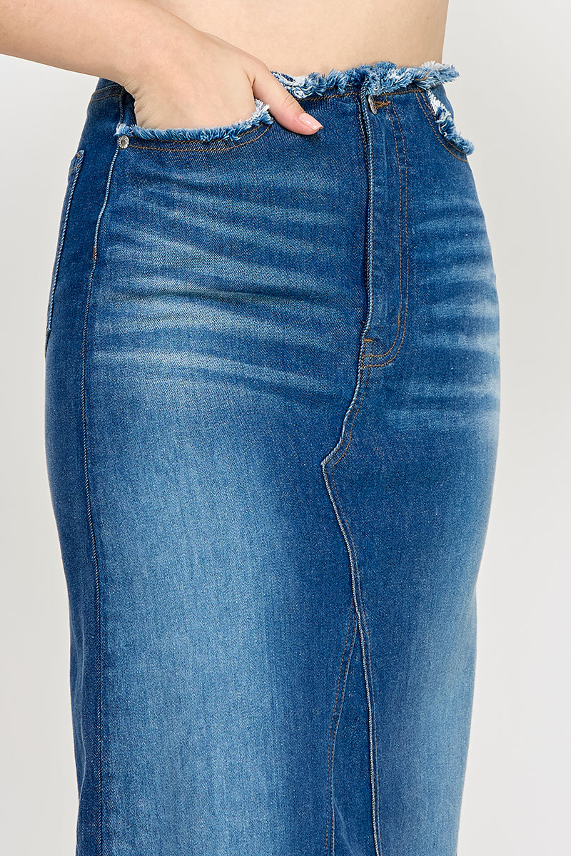 Paige Denim Skirt - Hustle N Holla