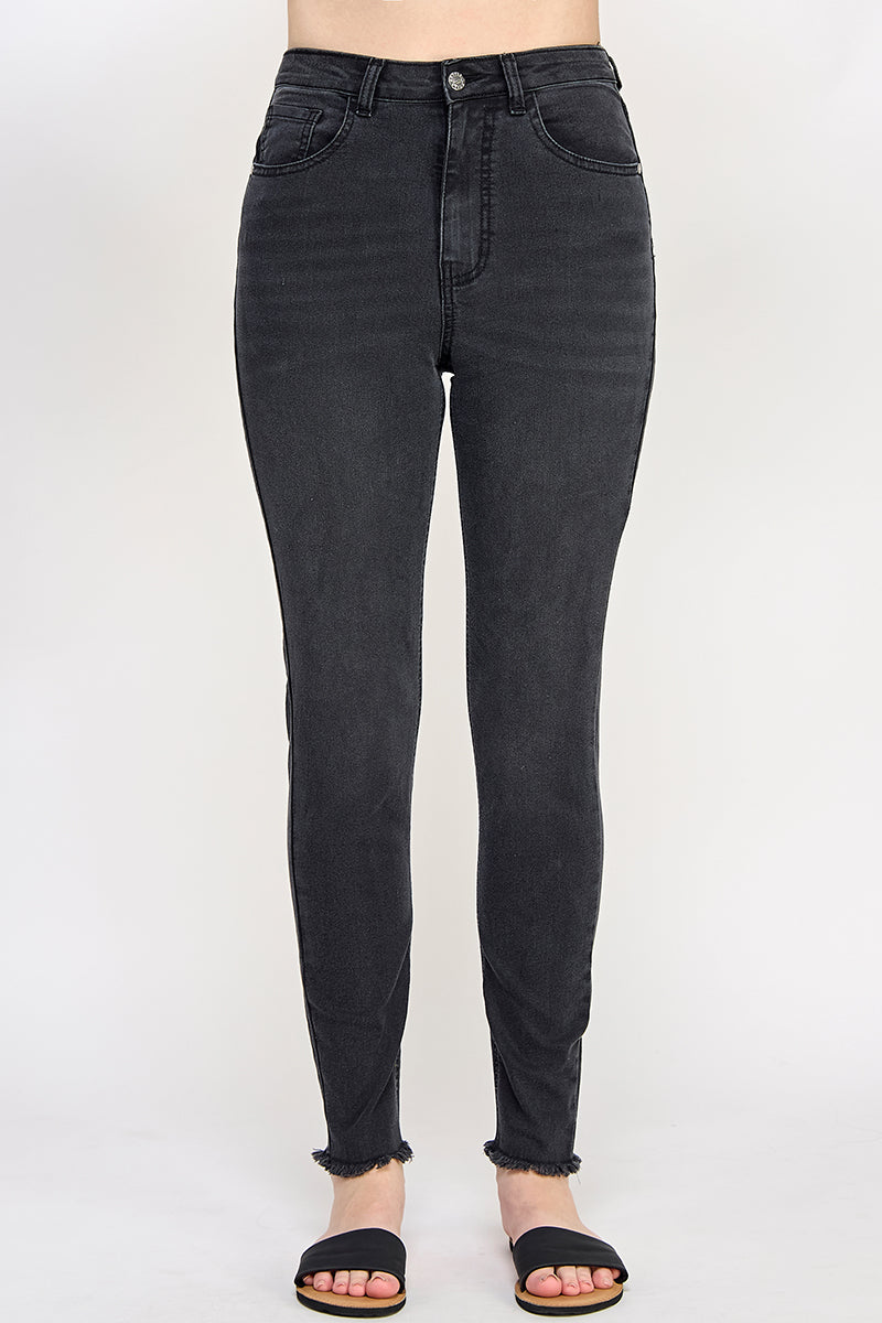 Black Washed Skinny Jeans - Hustle N Holla
