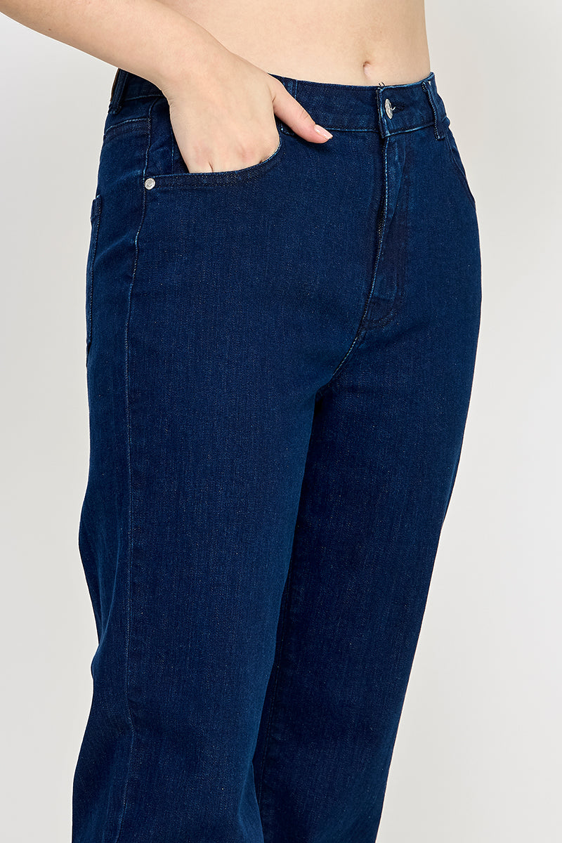 Indigo Blue Straight Jeans - Hustle N Holla