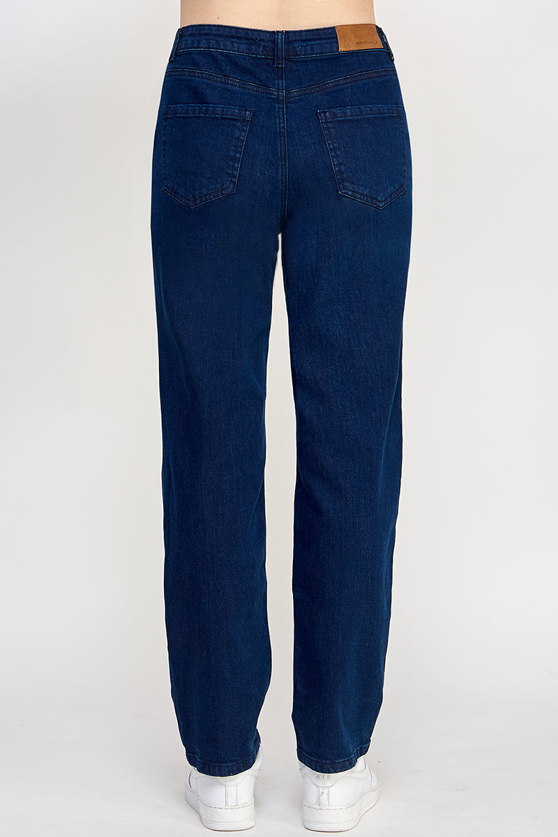 Indigo Blue Straight Jeans - Hustle N Holla