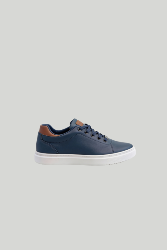 Navy Suede Low Top Sneakers - Hustle N Holla
