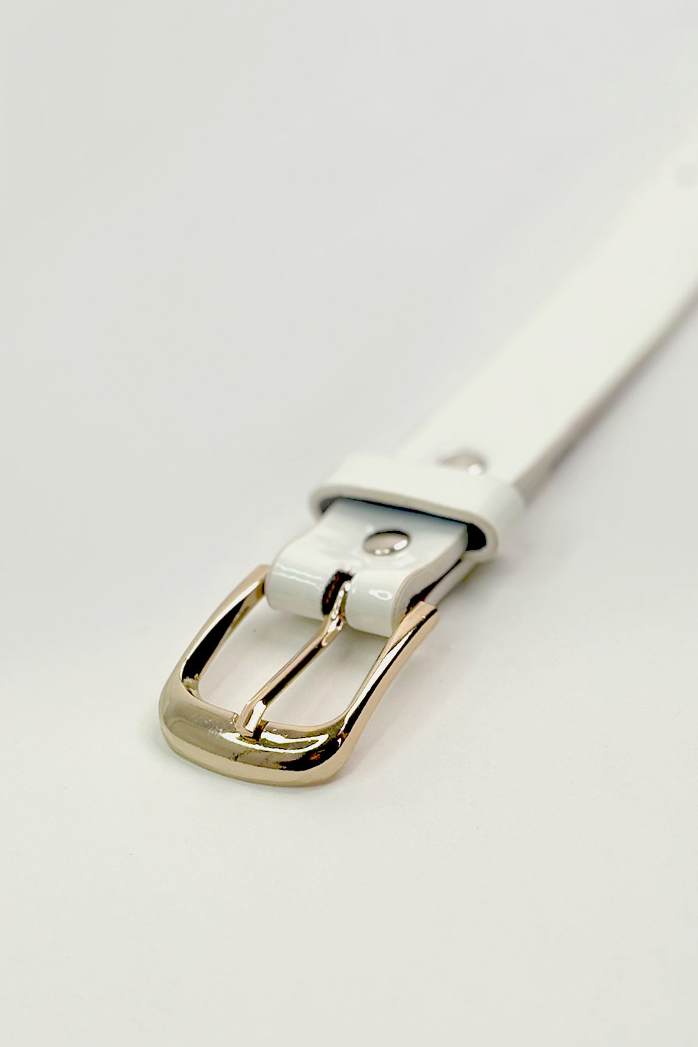 White Faux Leather Minor Fault Belt - Hustle N Holla