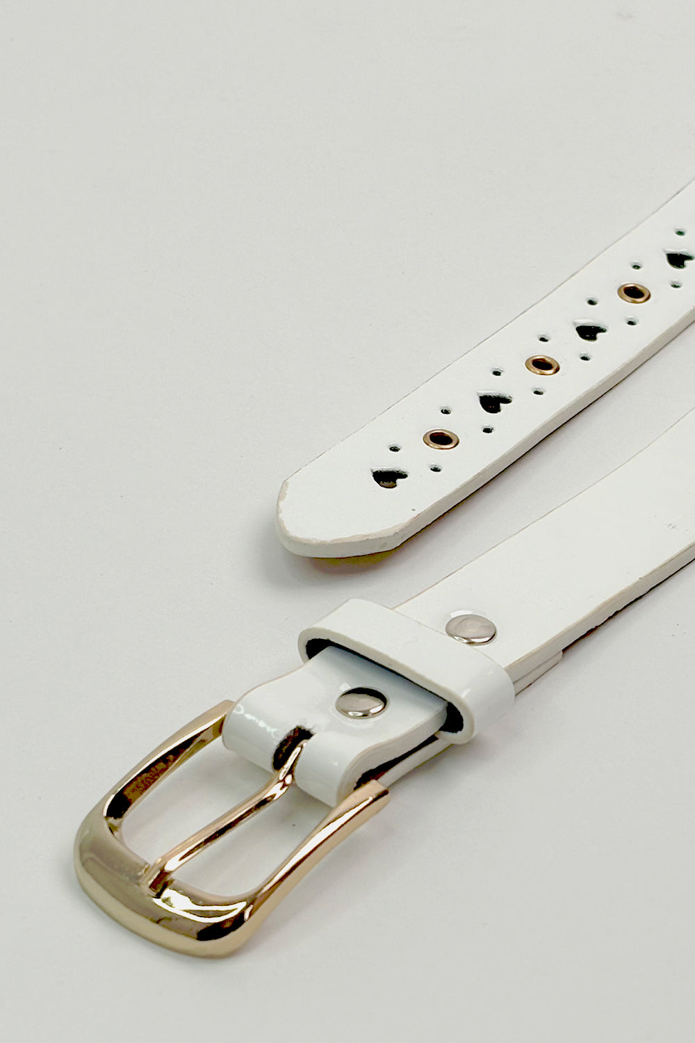 White Faux Leather Minor Fault Belt - Hustle N Holla