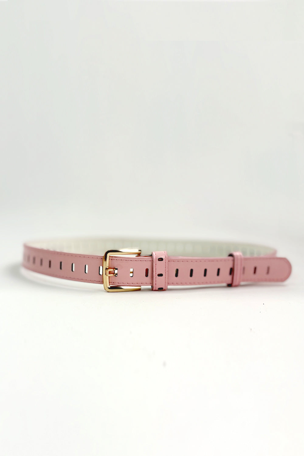 Baby Pink Faux Leather Minor Fault Belt - Hustle N Holla