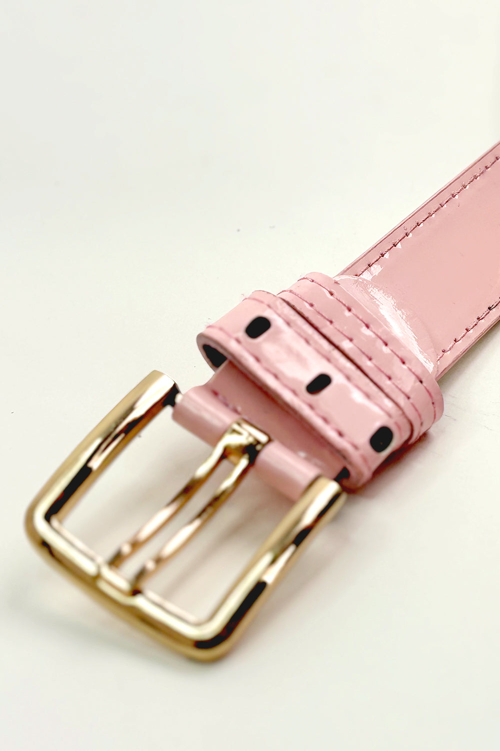 Baby Pink Faux Leather Minor Fault Belt - Hustle N Holla