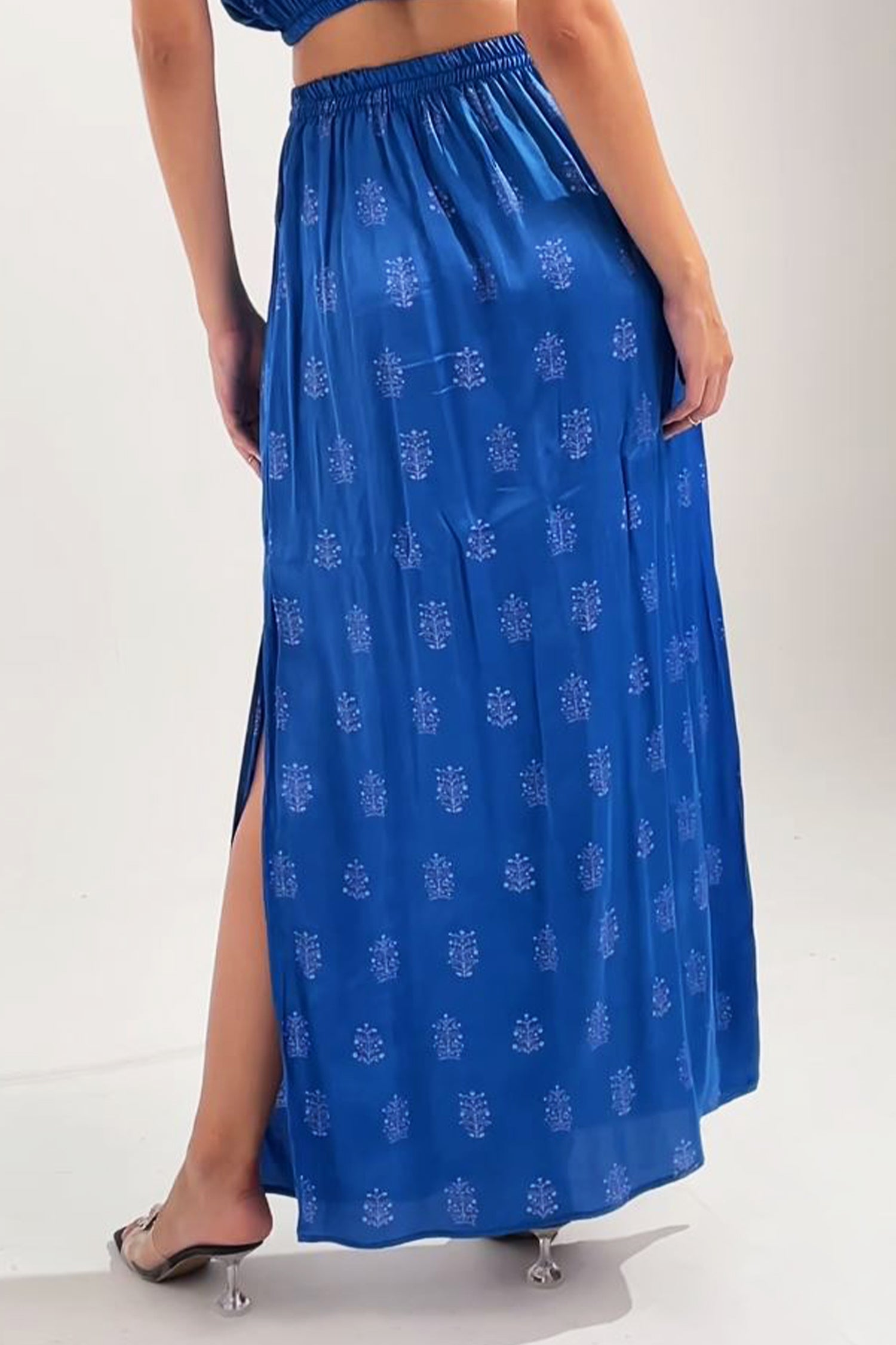 Royal Blue Long Skirt - Hustle N Holla