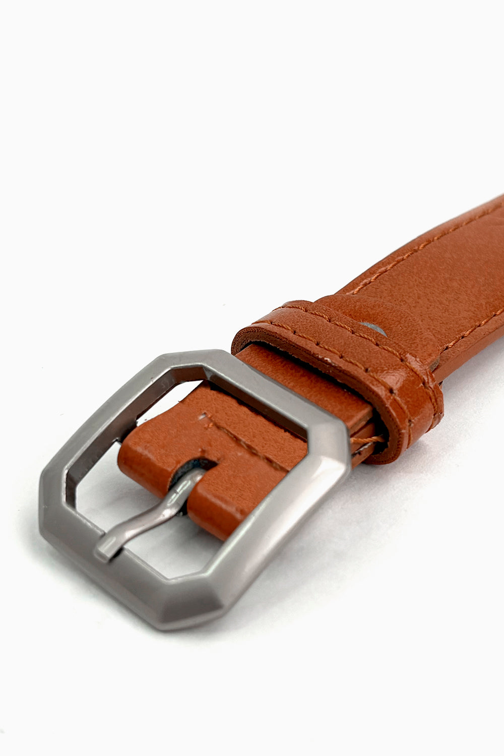 Camel Brown Faux Leather Minor Fault Belt - Hustle N Holla