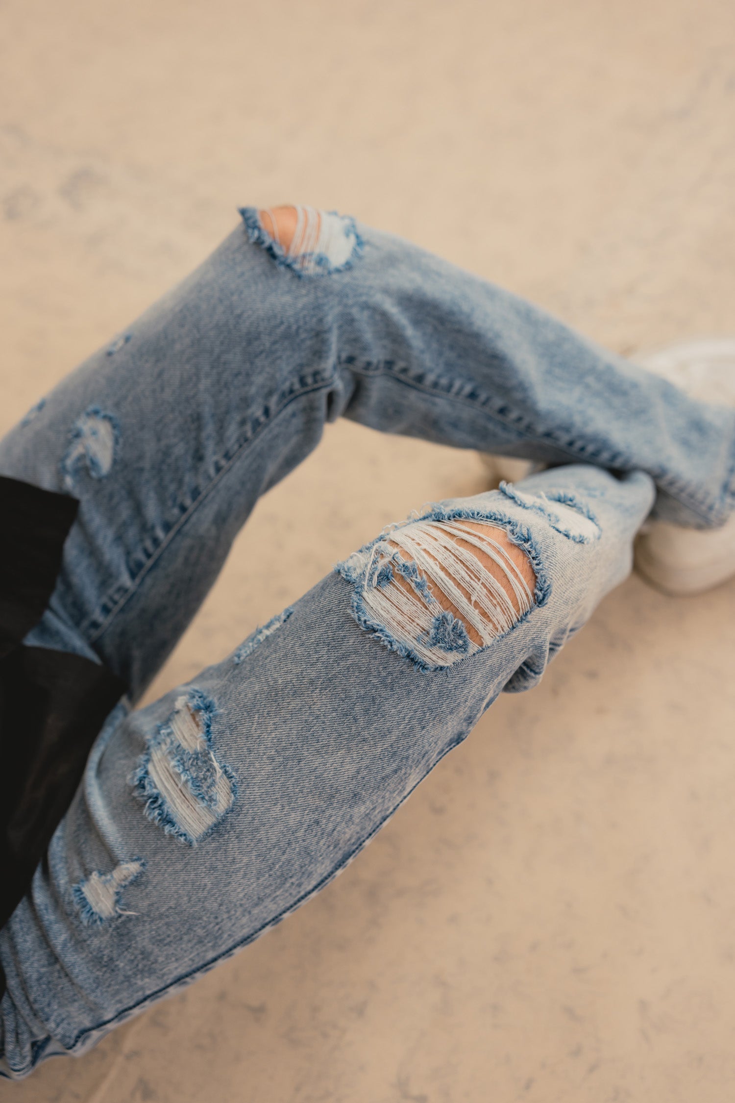 Acid Blue Denim Jeans - Hustle N Holla