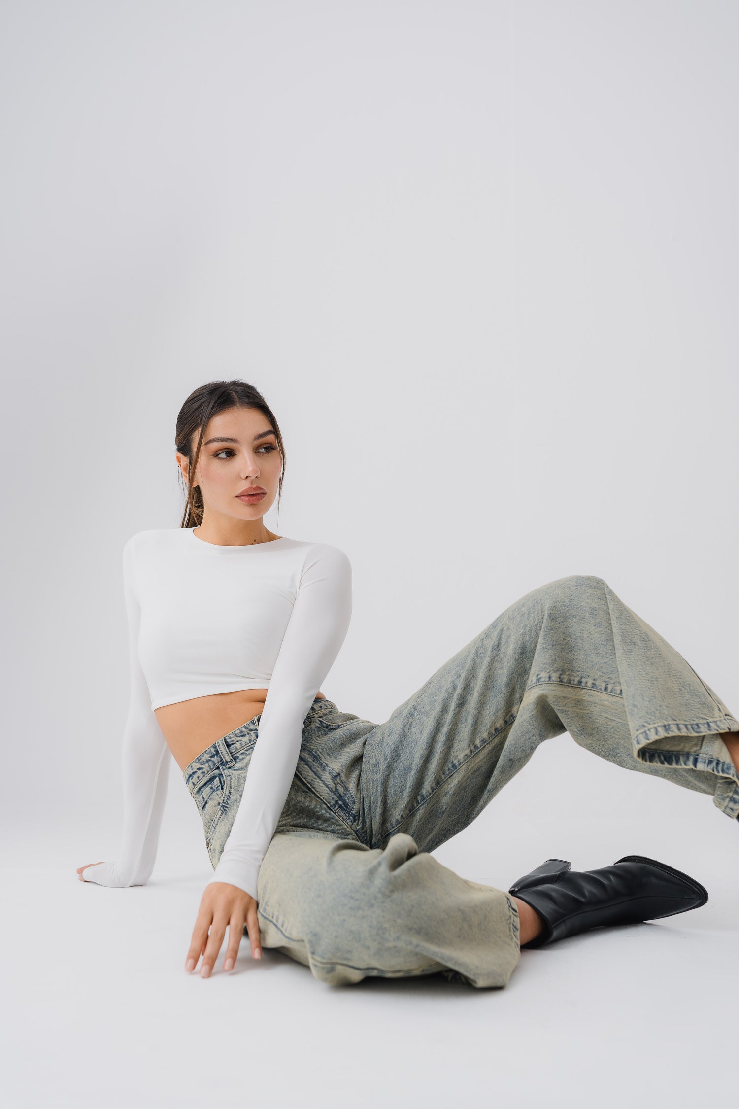 Vintage Wide Leg Denim Jeans - Hustle N Holla