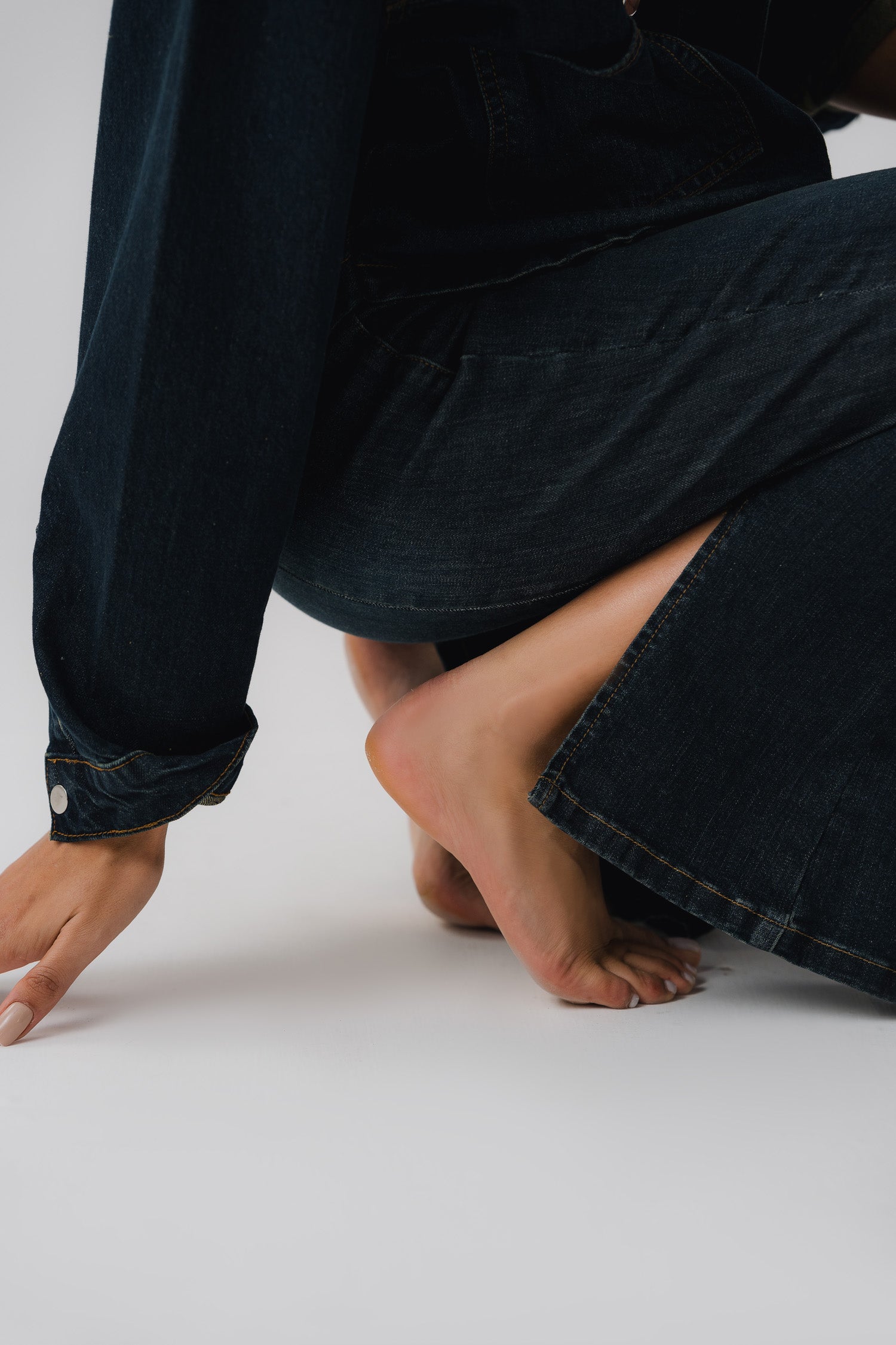 Deep Blue Flared Fit Jeans - Hustle N Holla