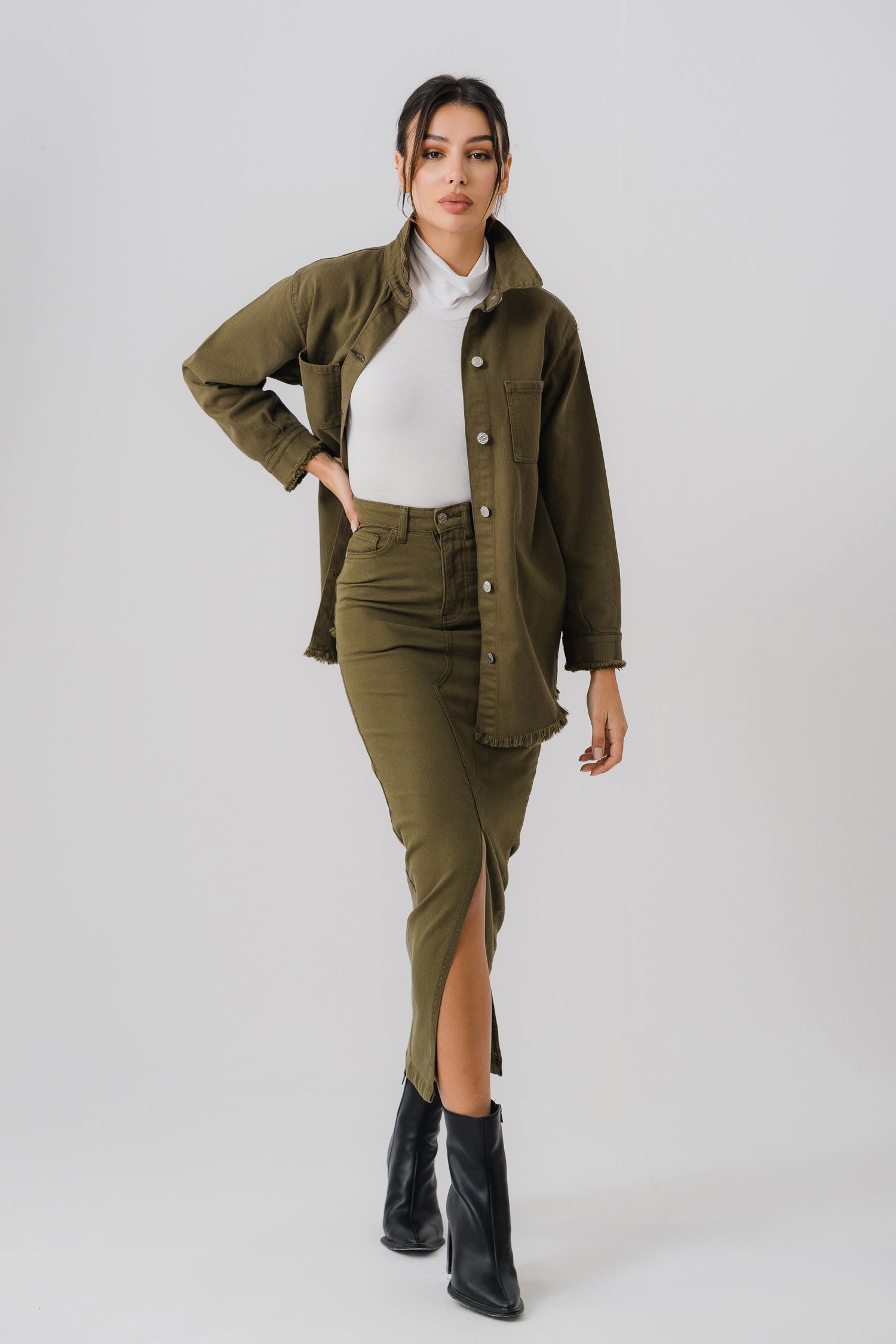 Olive Green Shirt - Hustle N Holla