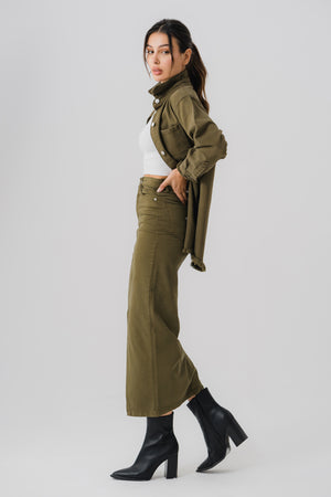 Olive Green Skirt - Hustle N Holla