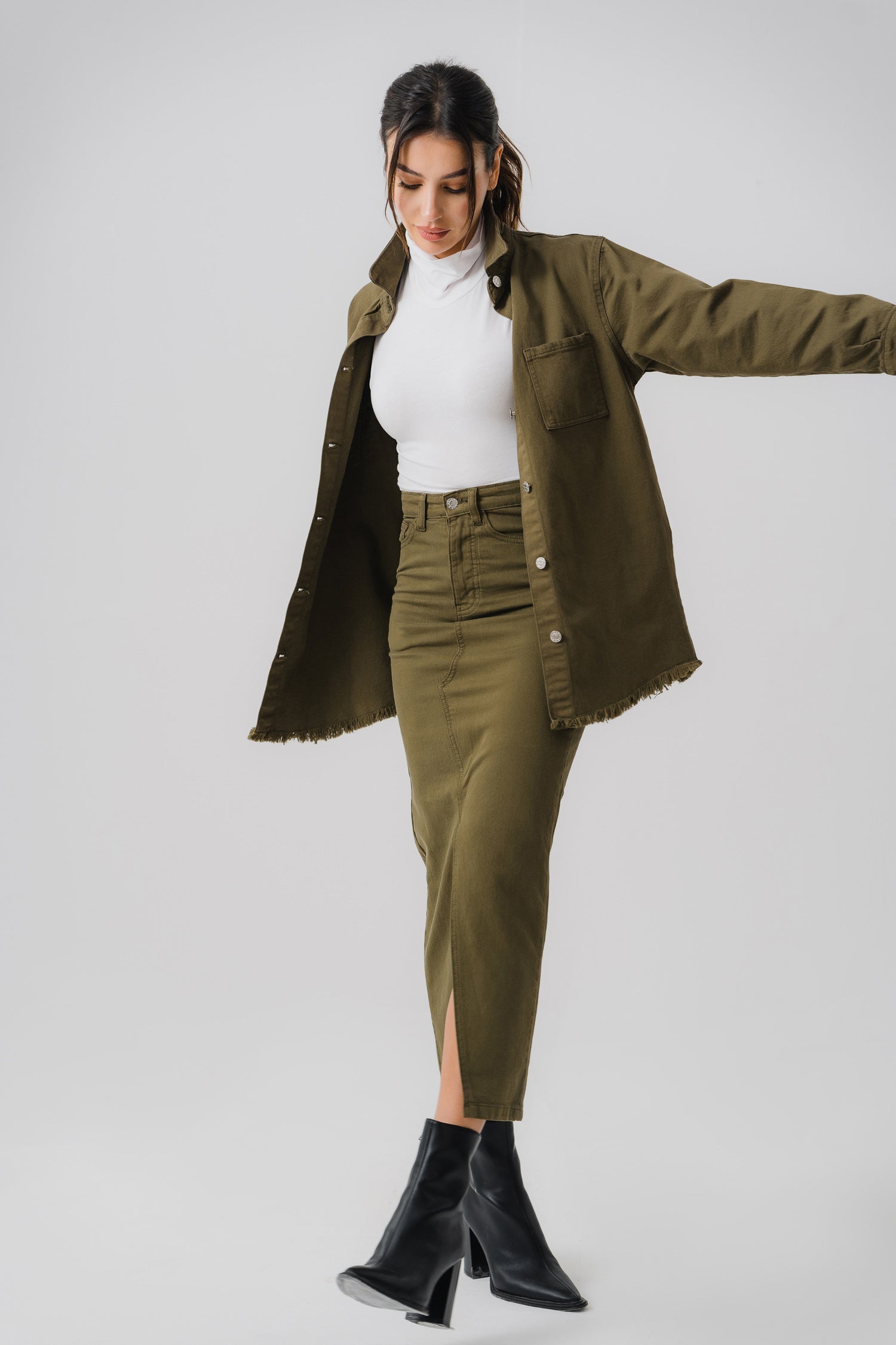 Olive Green Shirt - Hustle N Holla
