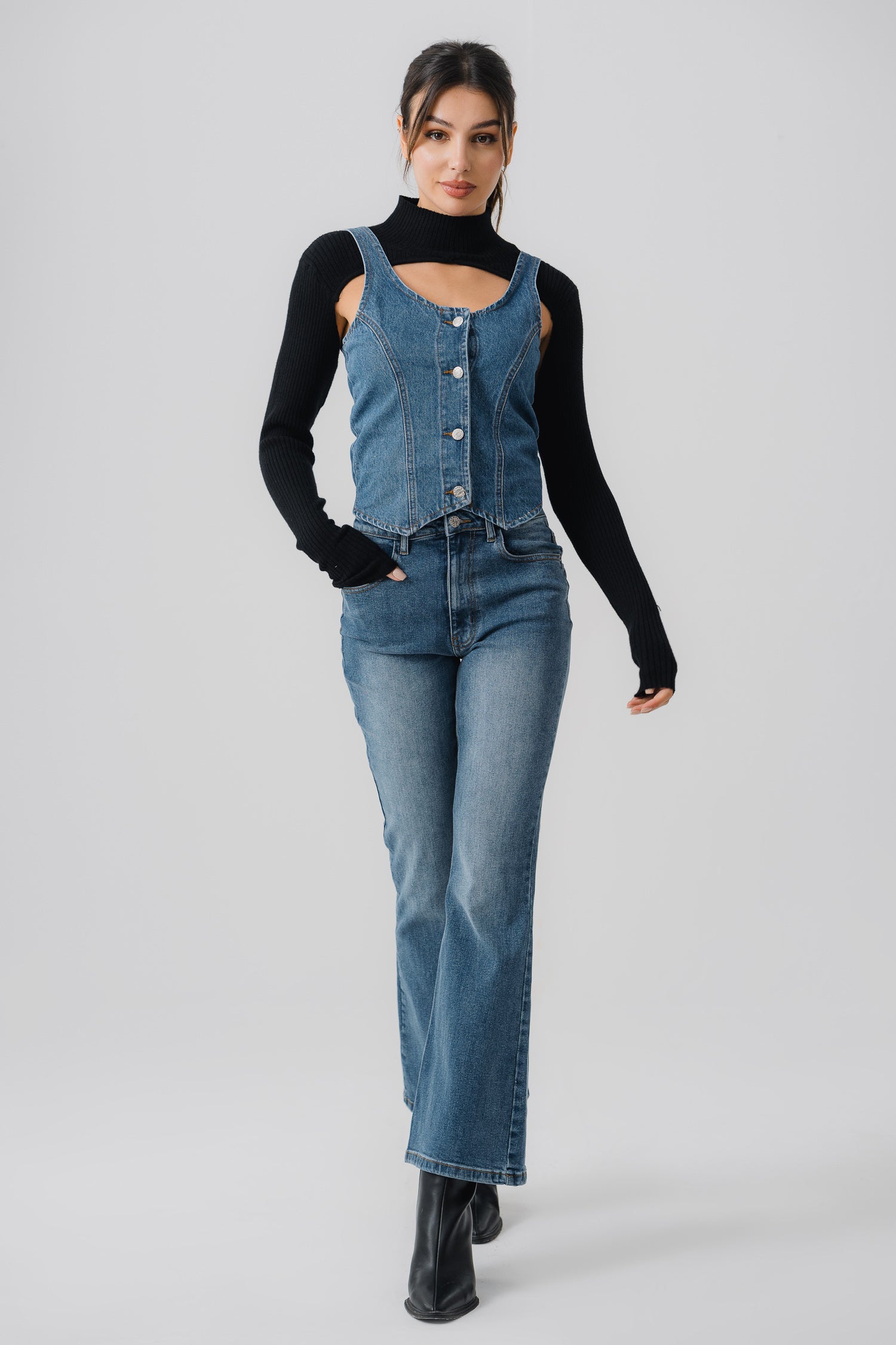 Original Flared Fit Denim Jeans - Hustle N Holla