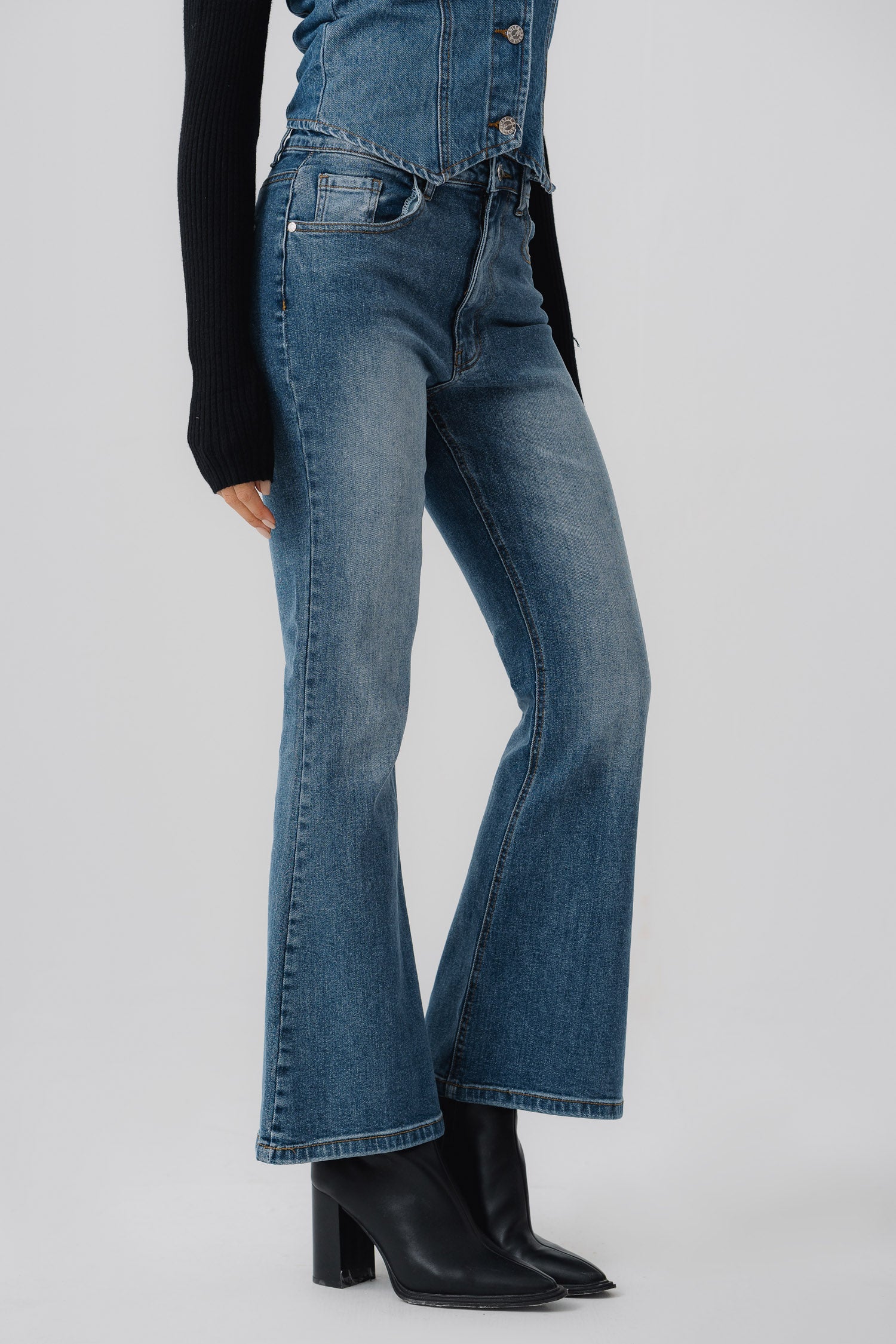 Original Flared Fit Denim Jeans - Hustle N Holla