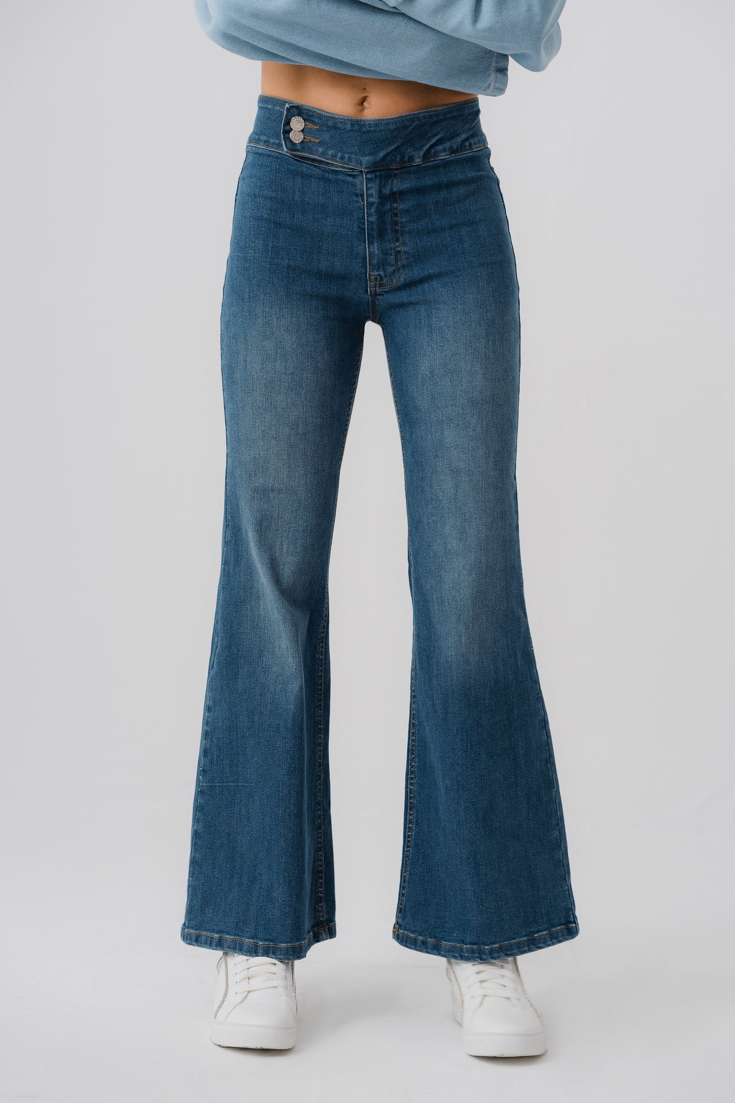 Shaded Flared Fit Jeans - Hustle N Holla