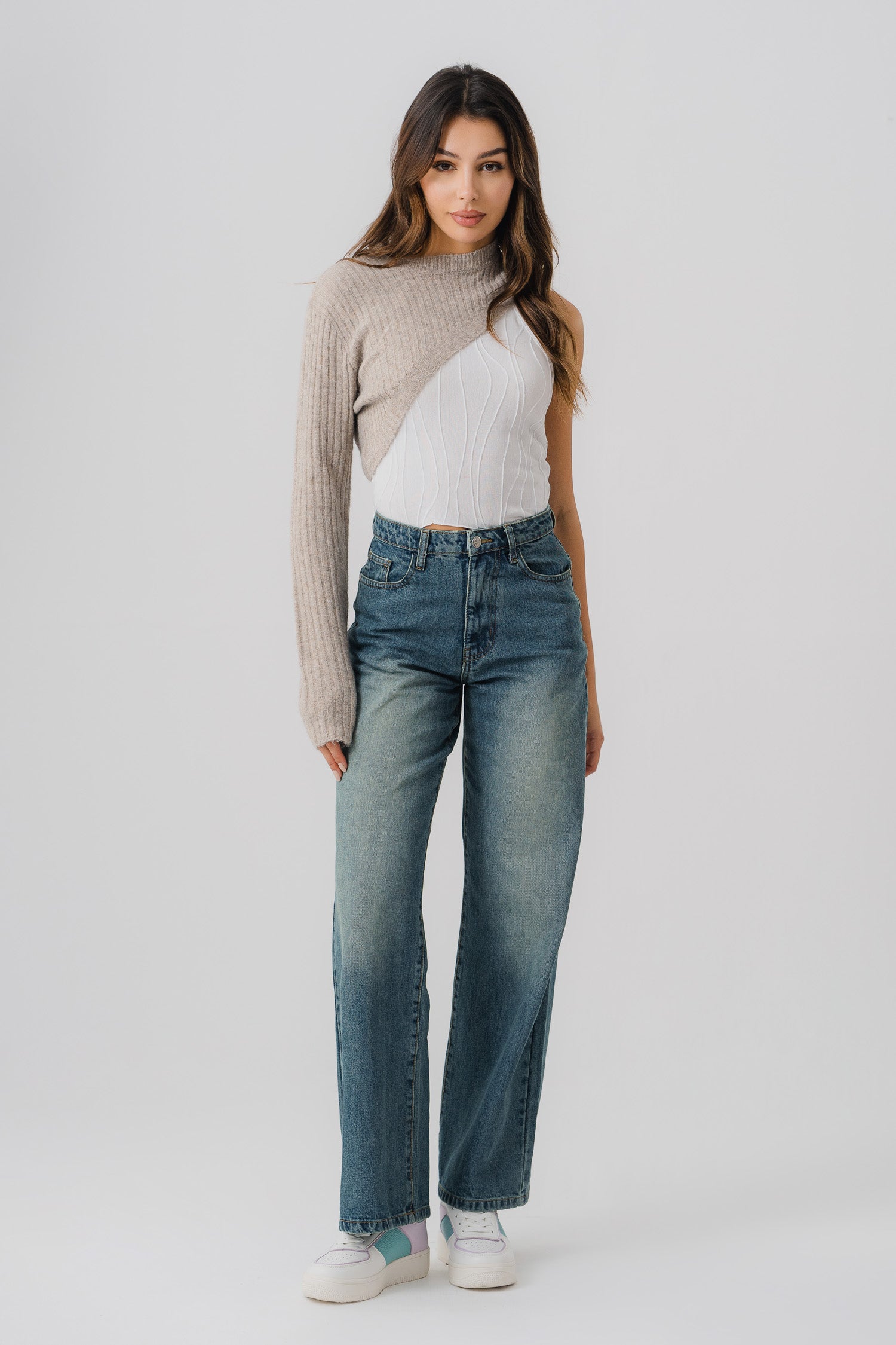 Shaded Vintage Denim Jeans - Hustle N Holla