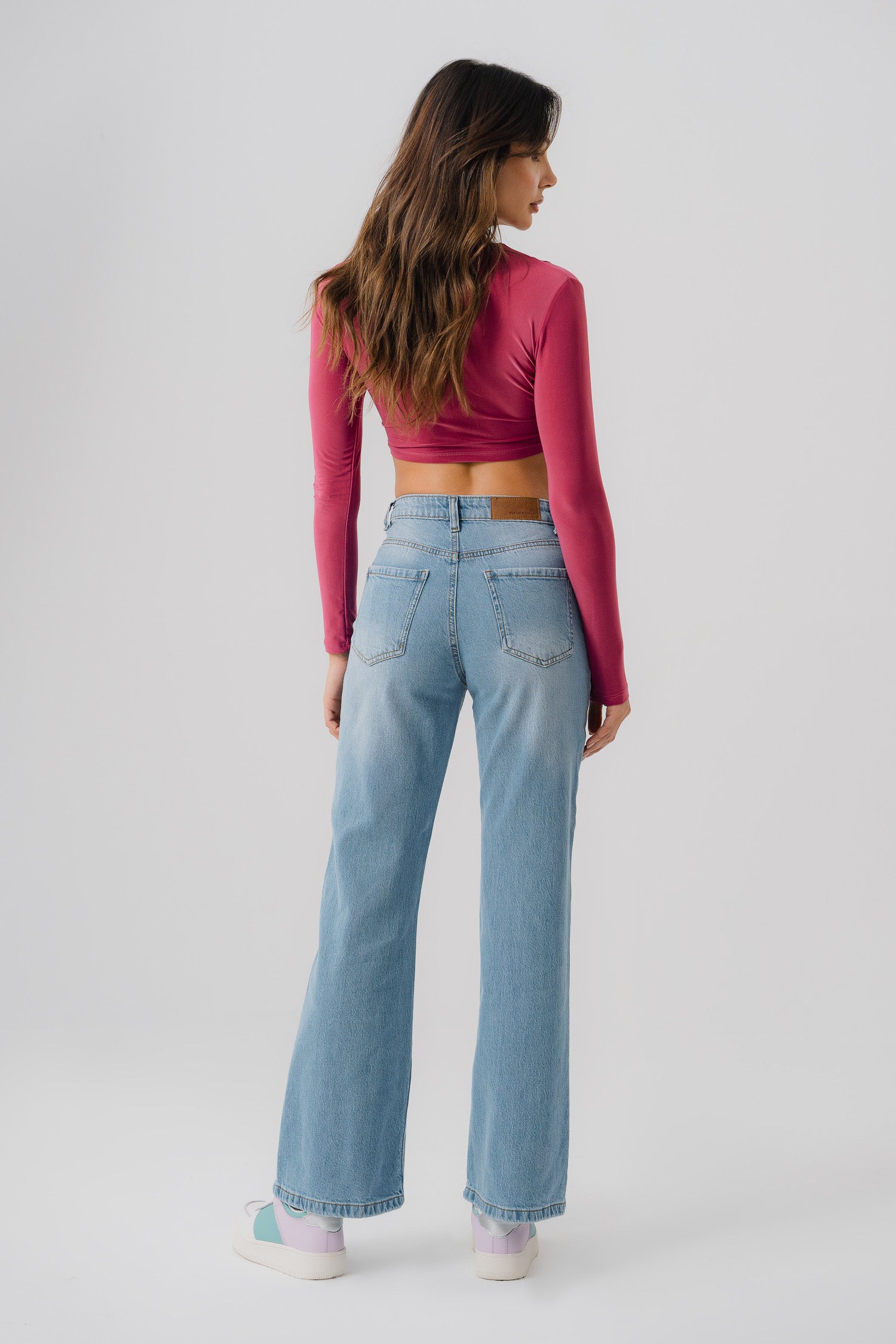 Mid Blue Straight Fit Jeans - Hustle N Holla