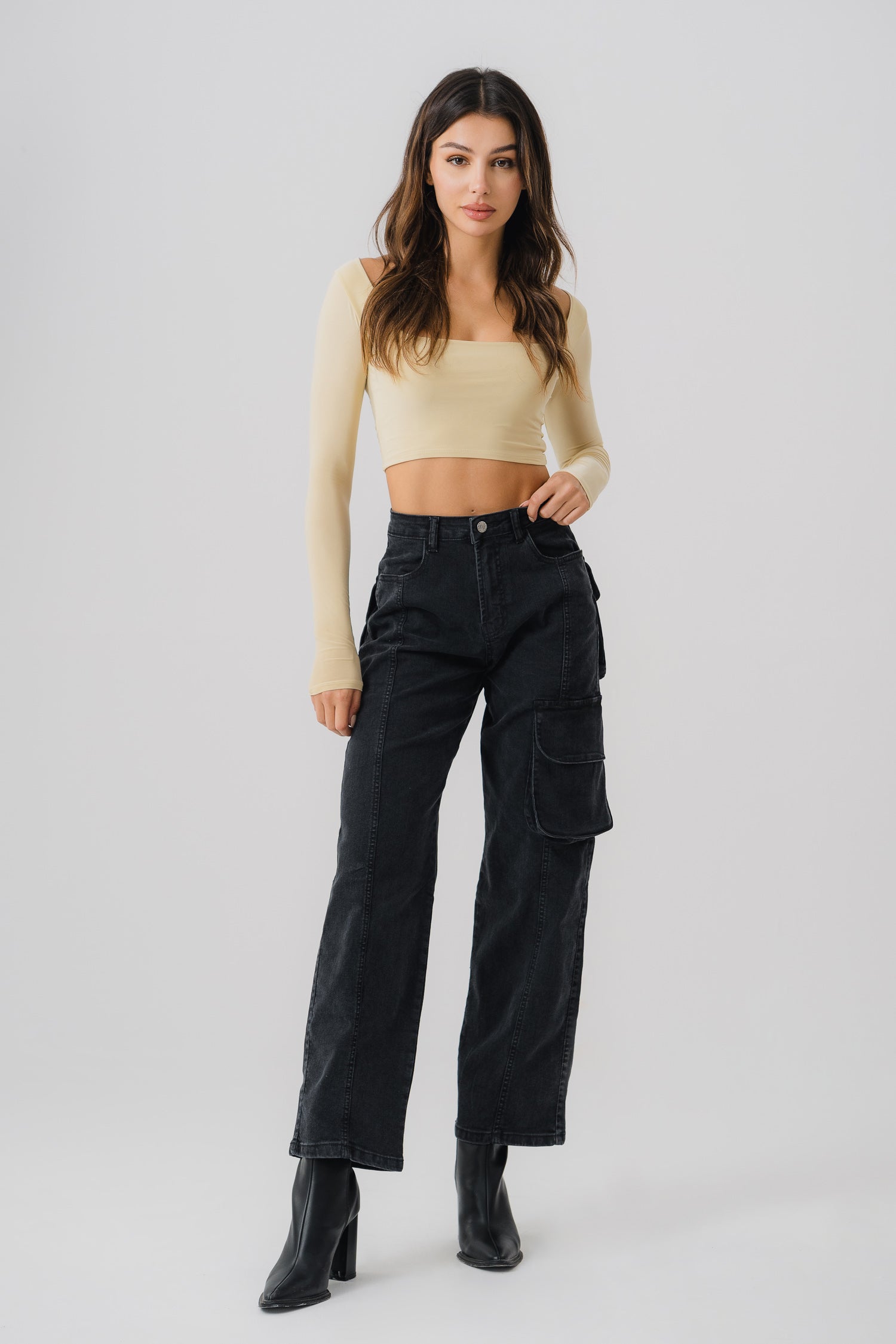 Ayla Cargo Jeans - Hustle N Holla