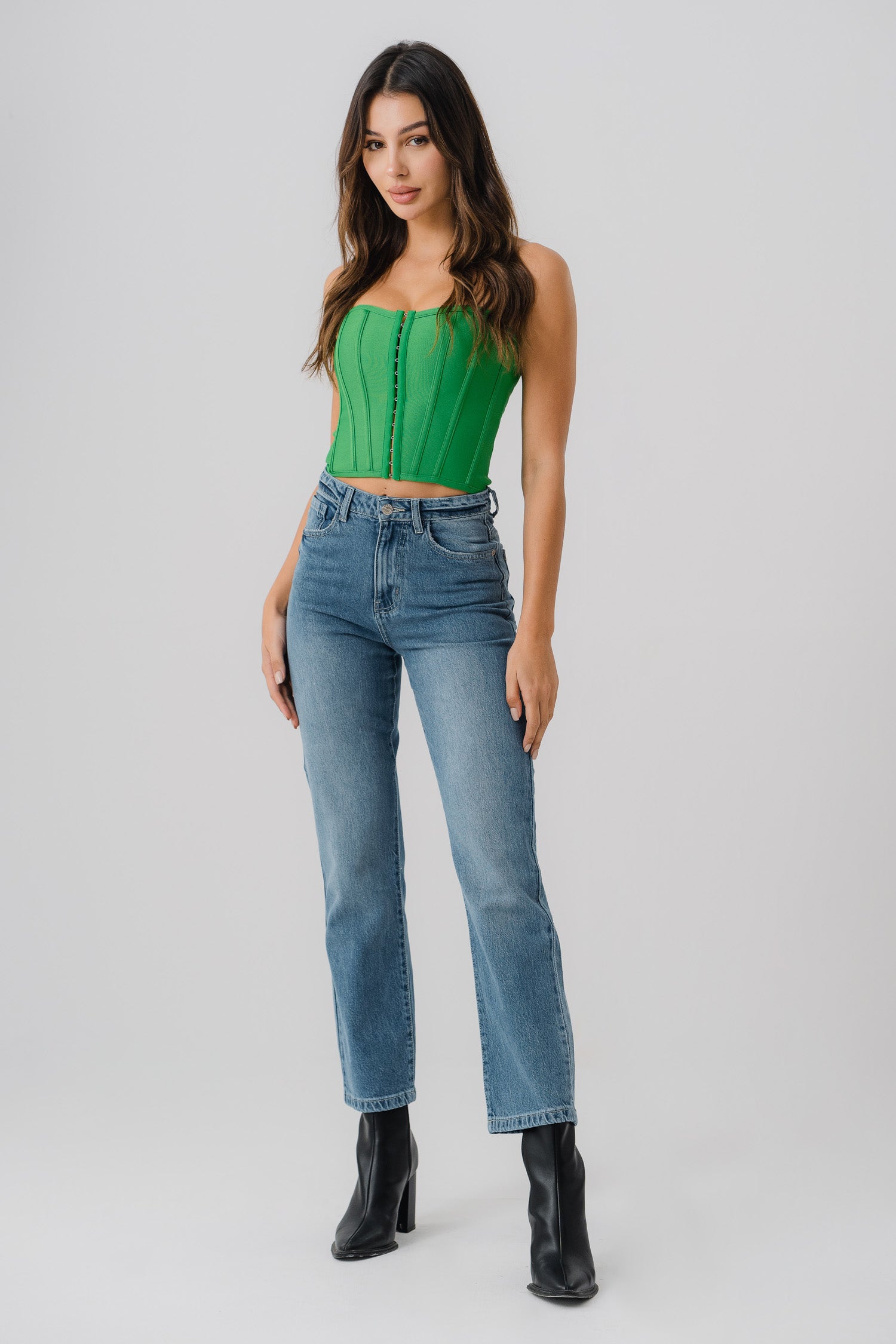 Basic Vintage Wash Straight Fit Jeans - Hustle N Holla