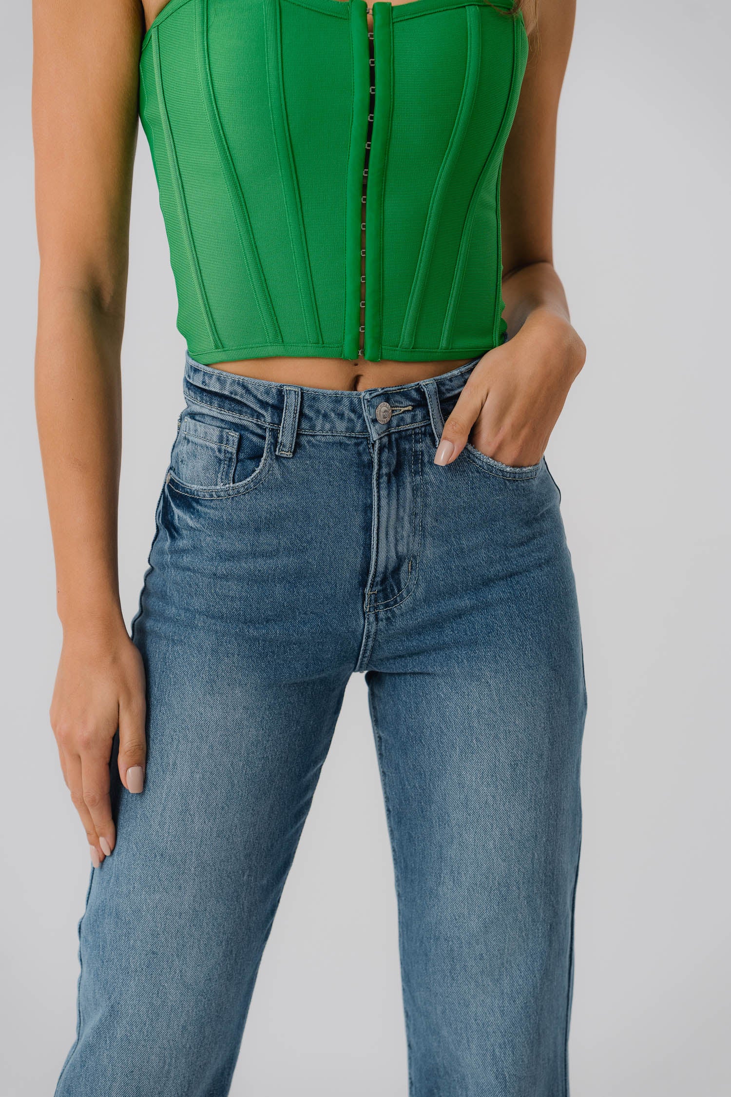 Basic Vintage Wash Straight Fit Jeans - Hustle N Holla