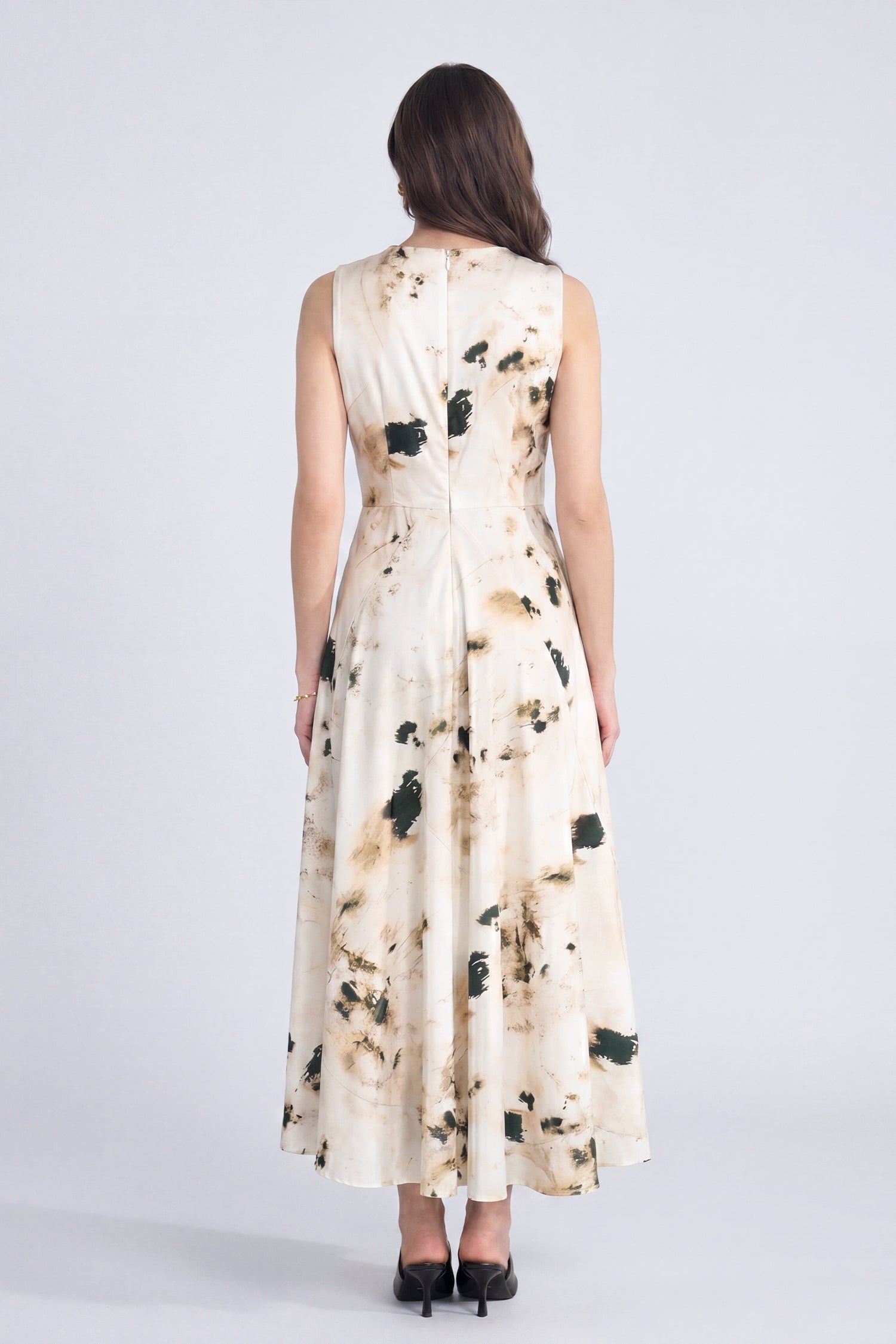 Eggshell White Draped Evening Dress - Hustle N Holla