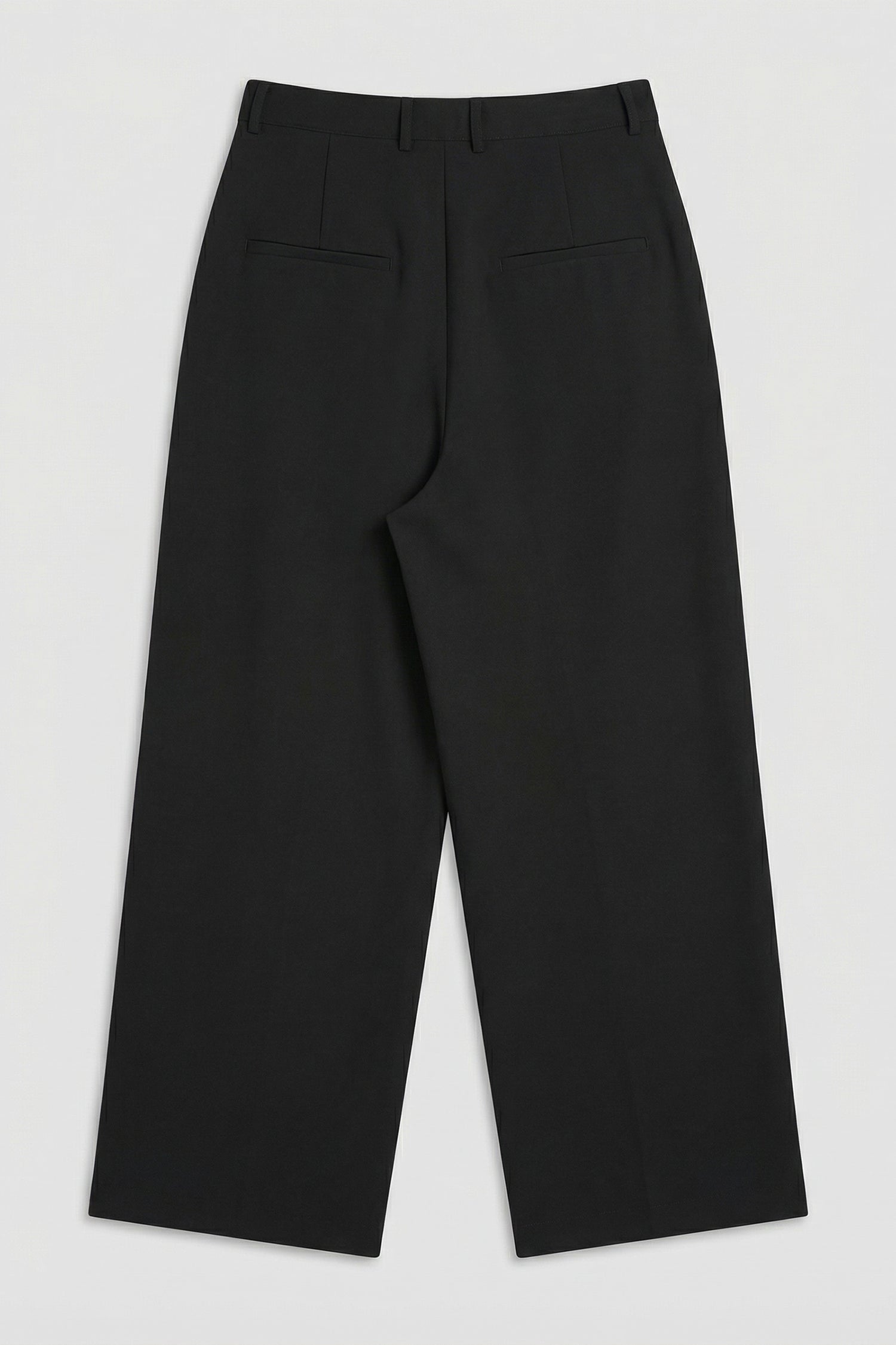 Black Pleated Smart Tailored Loose Fit Premium Trousers - Hustle N Holla