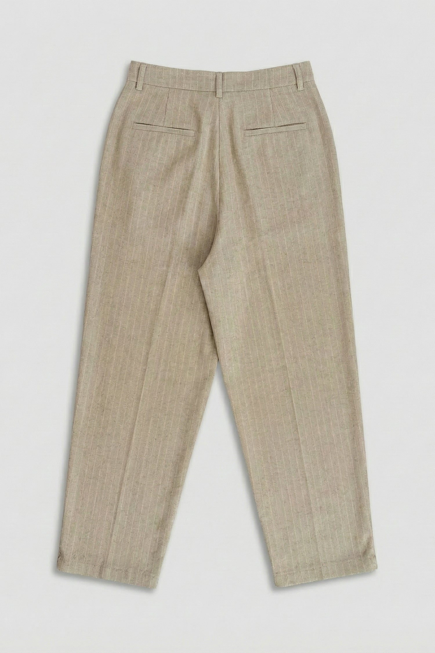 Cream Smart Tailored Straight Fit Minor Fault Trousers - Hustle N Holla