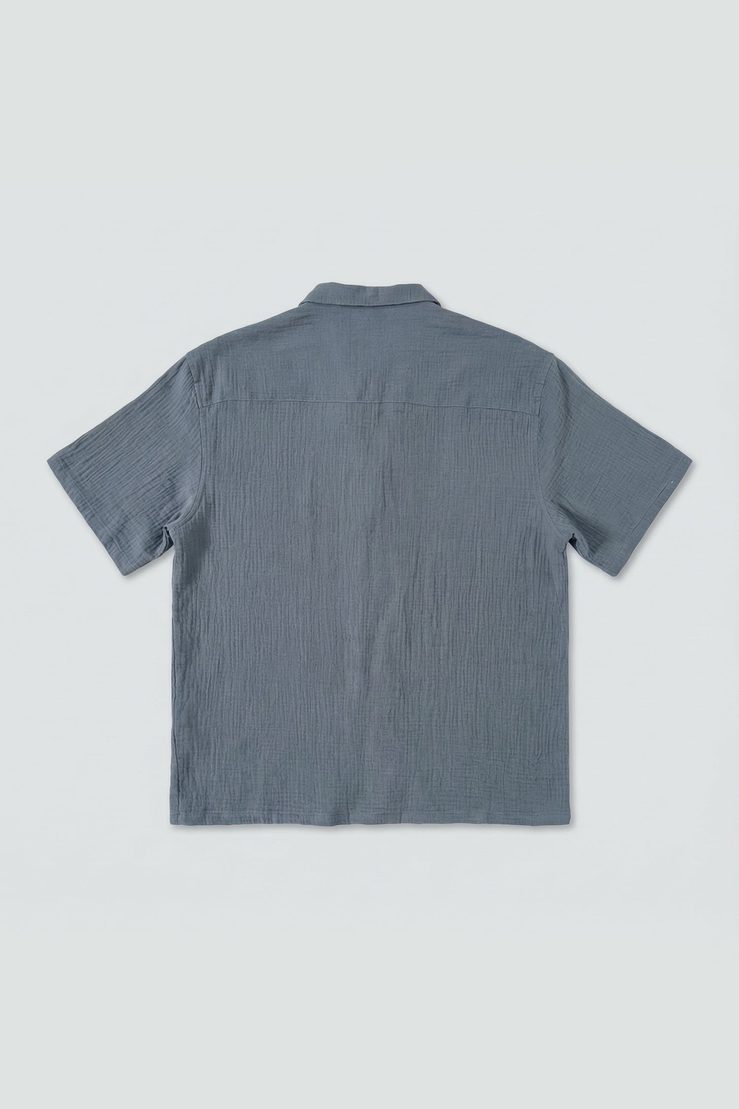 Grey Regular Fit Cheesecloth Shirt - Hustle N Holla