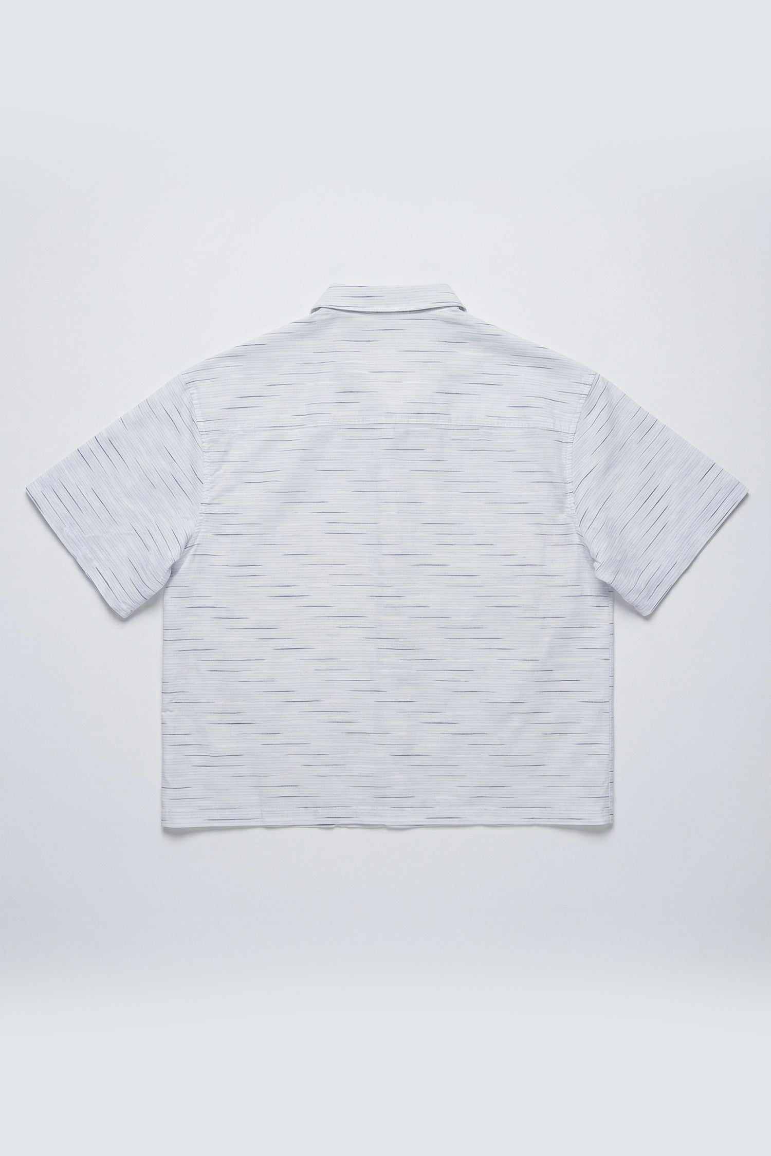 White Textured Loose Fit Cotton Shirt - Hustle N Holla
