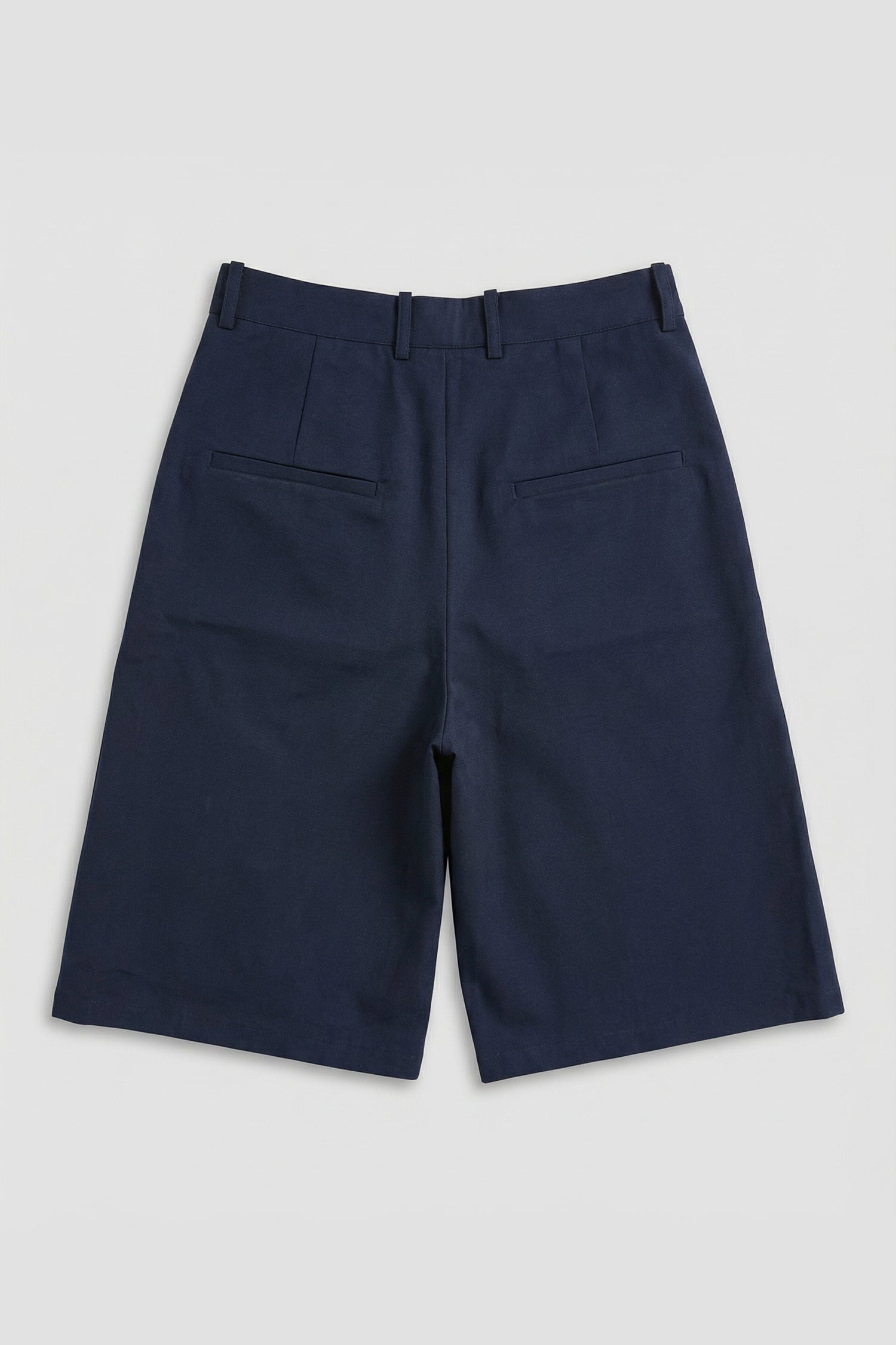 Navy Linen Blend Straight Fit Board Shorts - Hustle N Holla